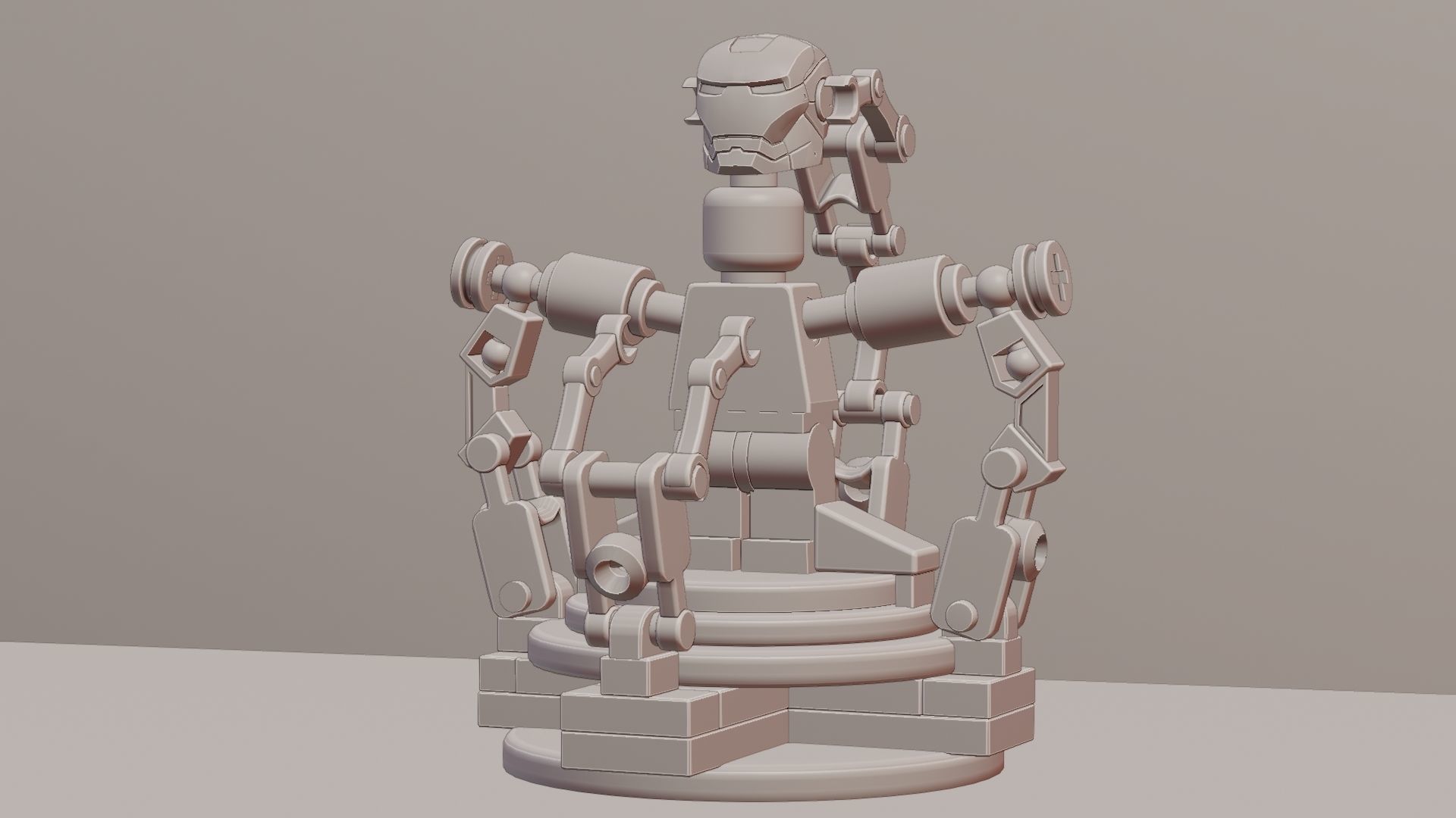 Lego Iron Man 3D model_97