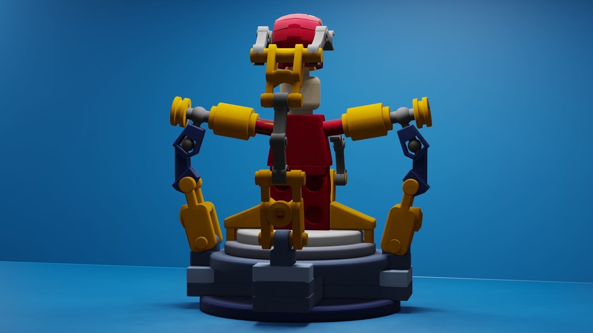 Lego Iron Man 3D model_33