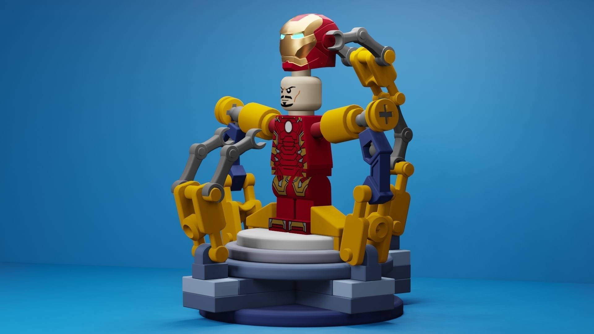 Lego Iron Man 3D model_15