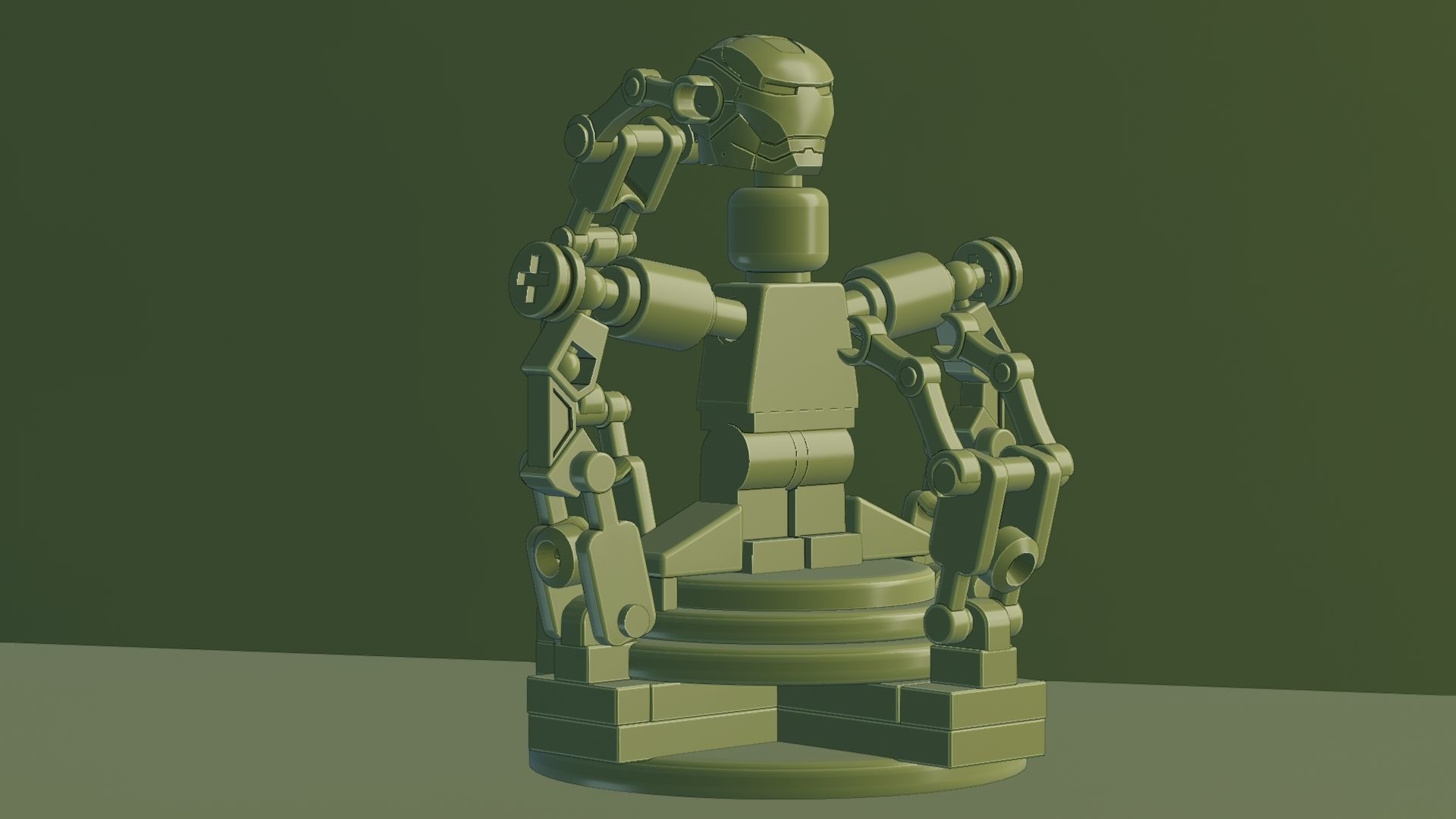 Lego Iron Man 3D model_88