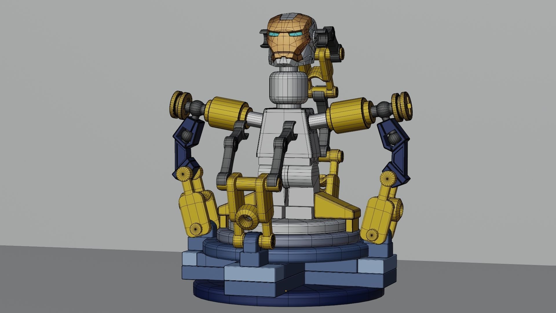 Lego Iron Man 3D model_61