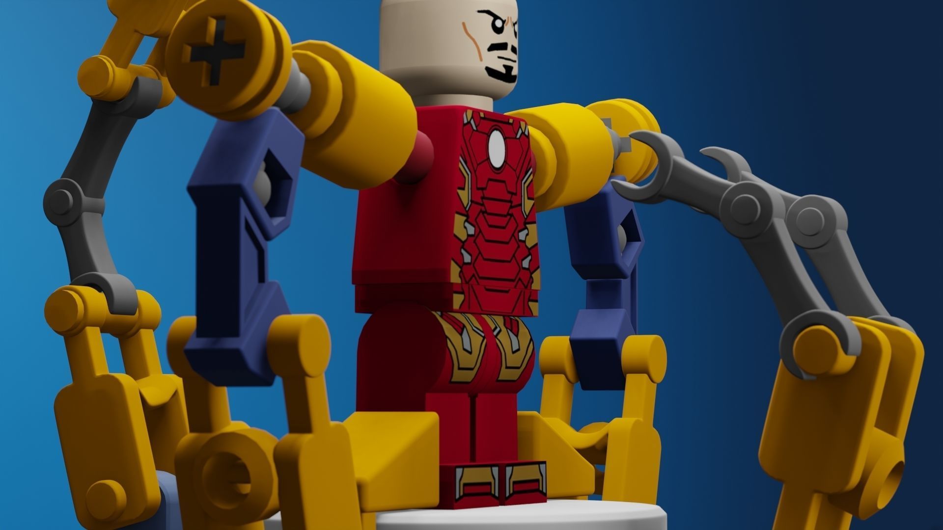 Lego Iron Man 3D model_89