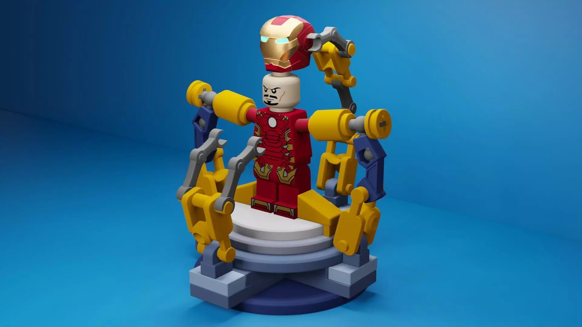 Lego Iron Man 3D model_0