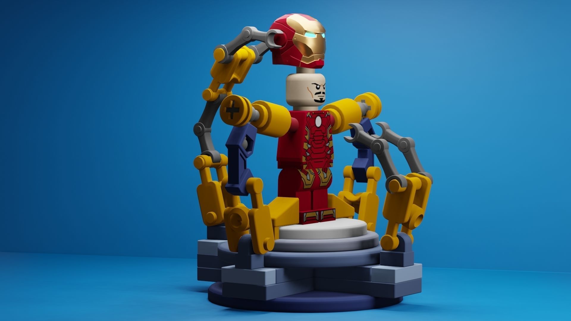 Lego Iron Man 3D model_48