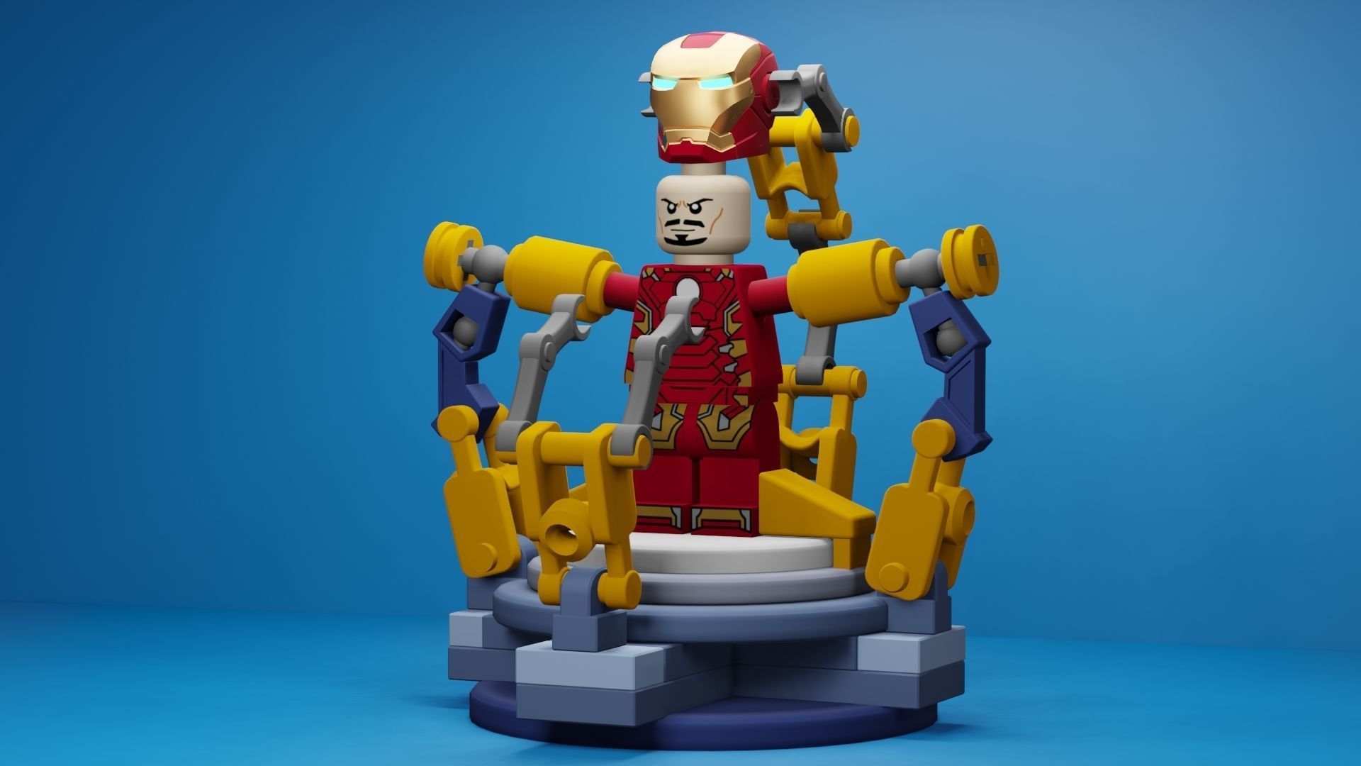 Lego Iron Man 3D model_64