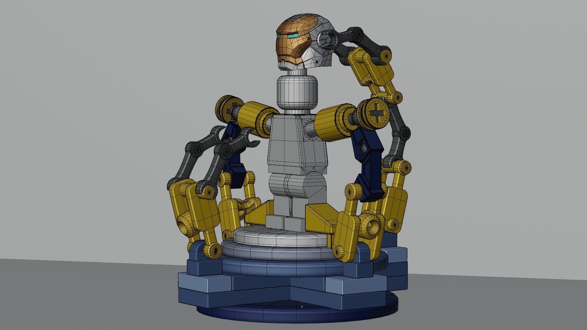 Lego Iron Man 3D model_18