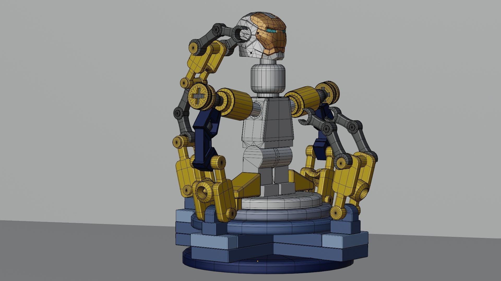 Lego Iron Man 3D model_49