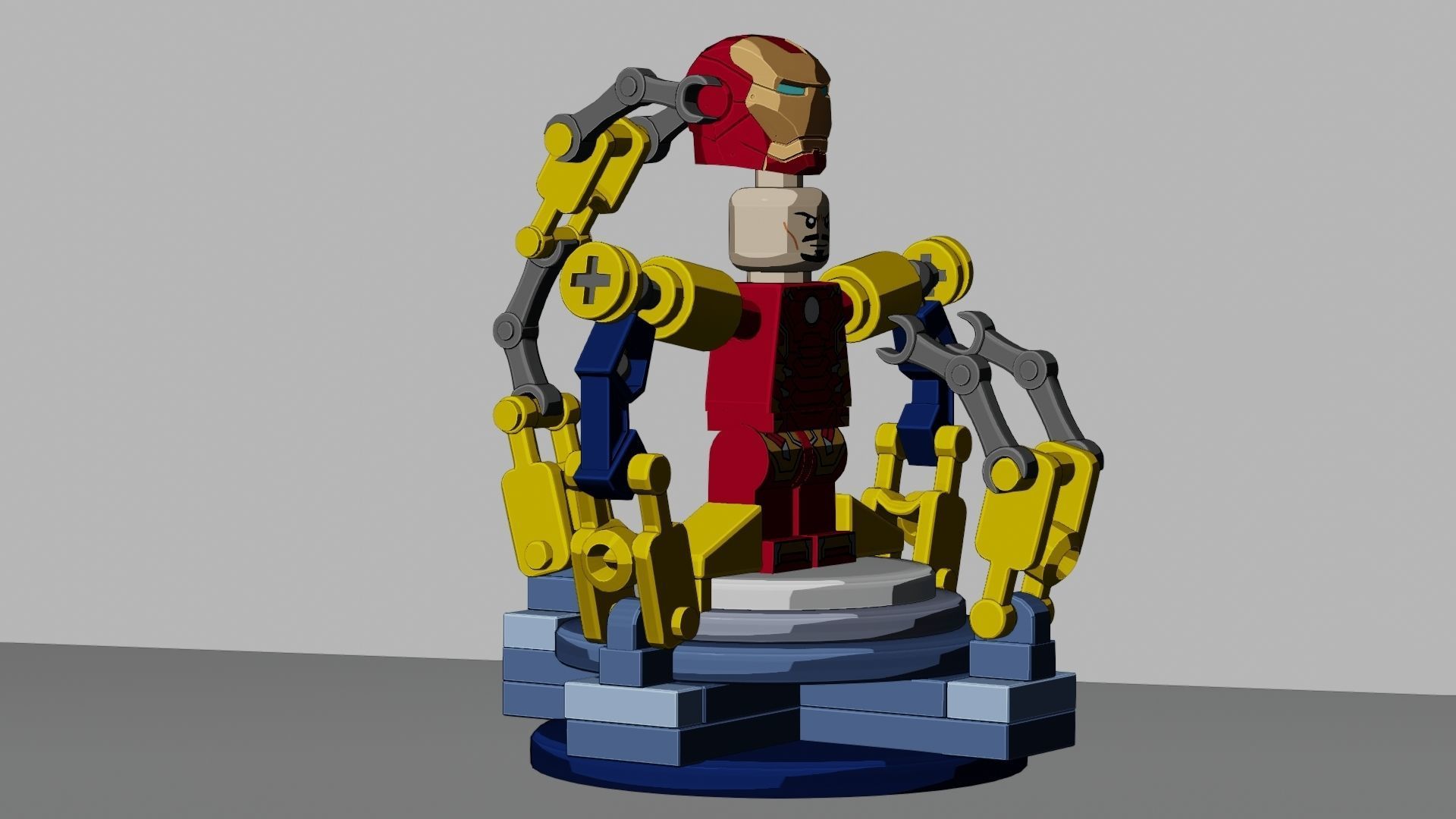 Lego Iron Man 3D model_86
