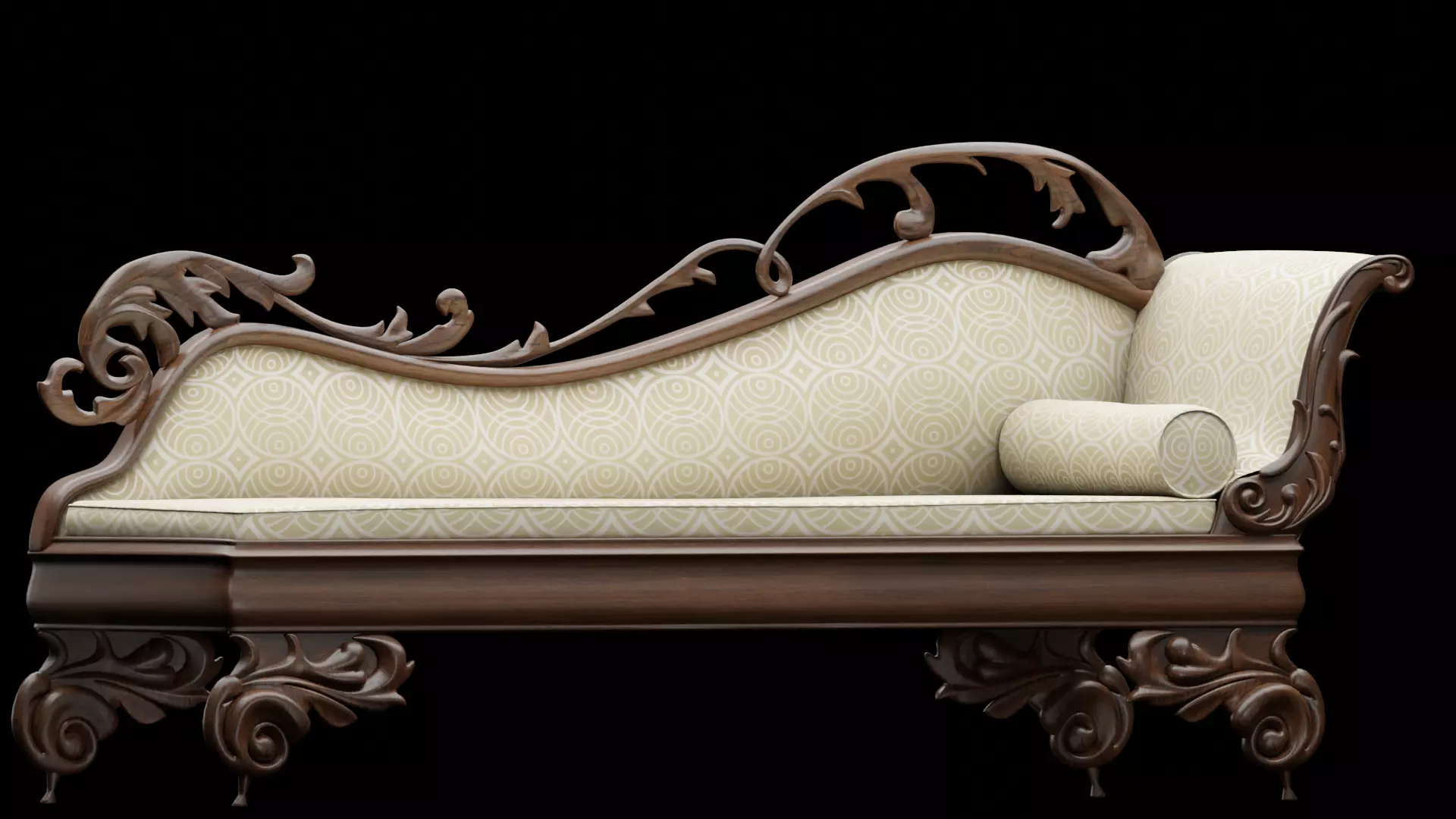 Vintage Sofa 3D model_0