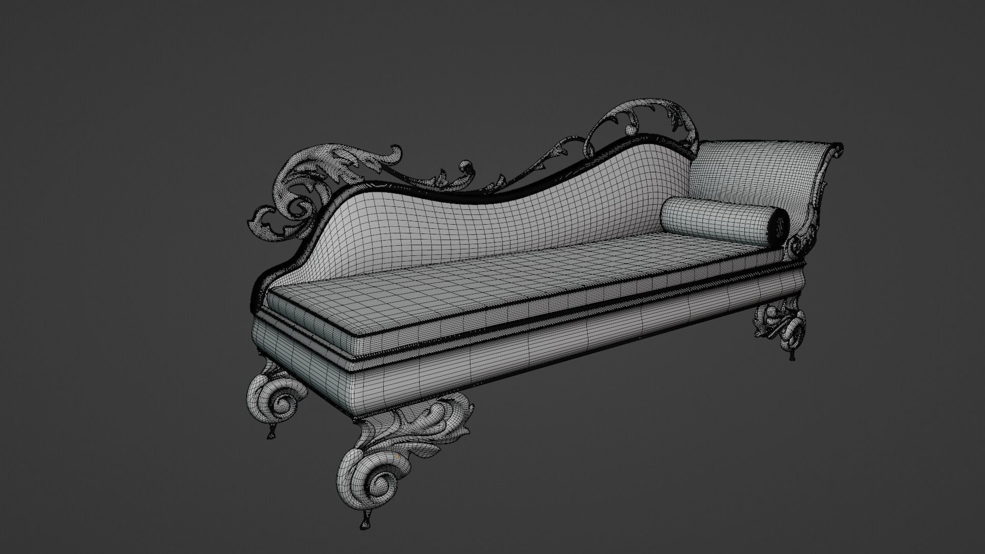 Vintage Sofa 3D model_5