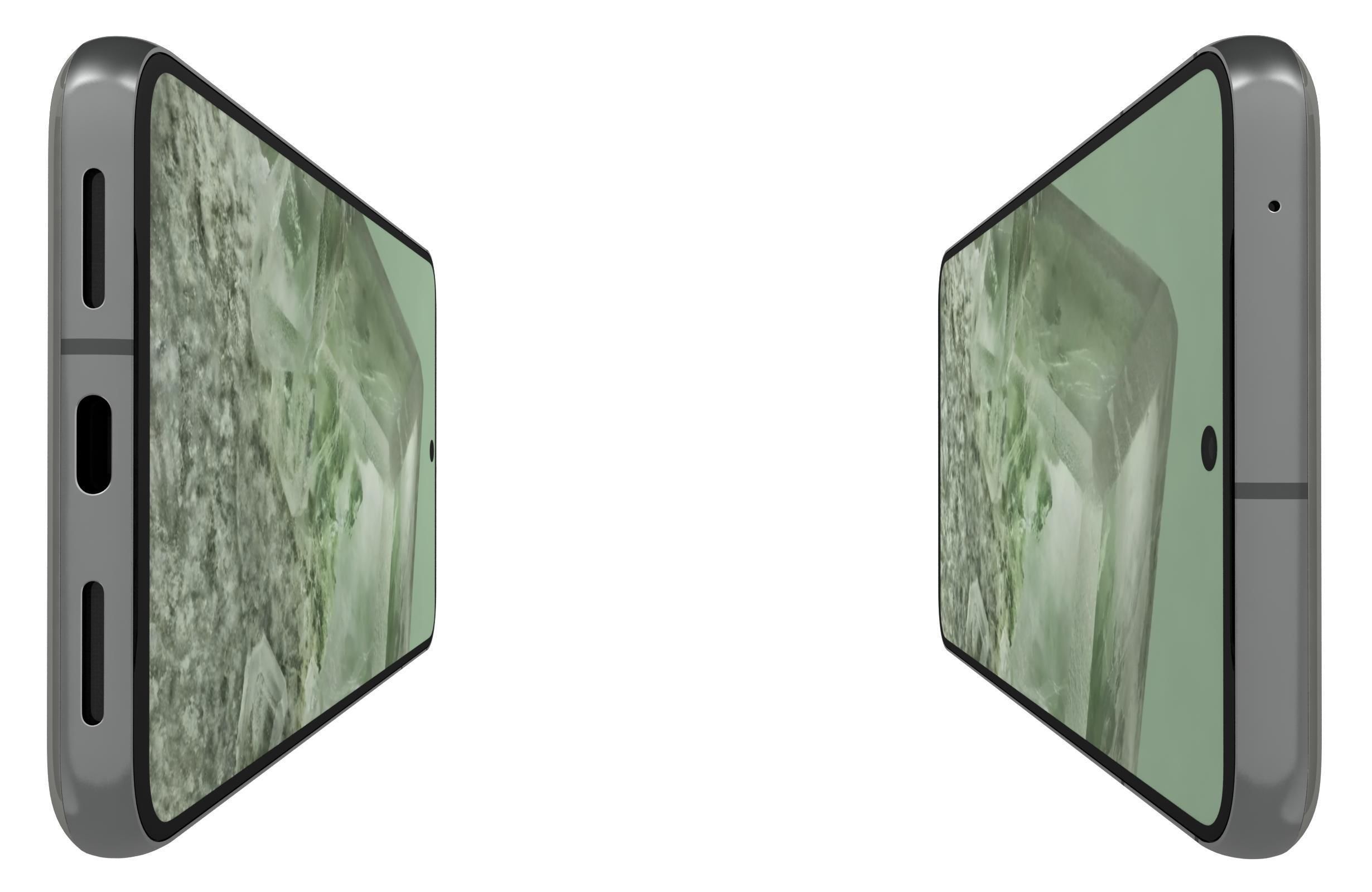 Google Pixel 8 Gray 3D model_9