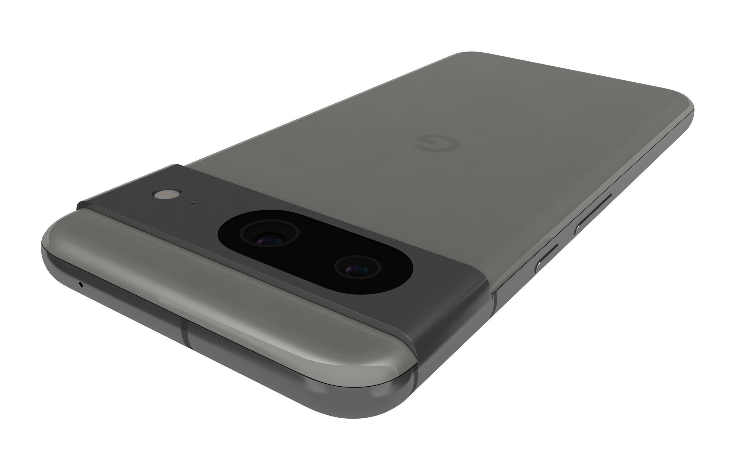 Google Pixel 8 Gray 3D model_14