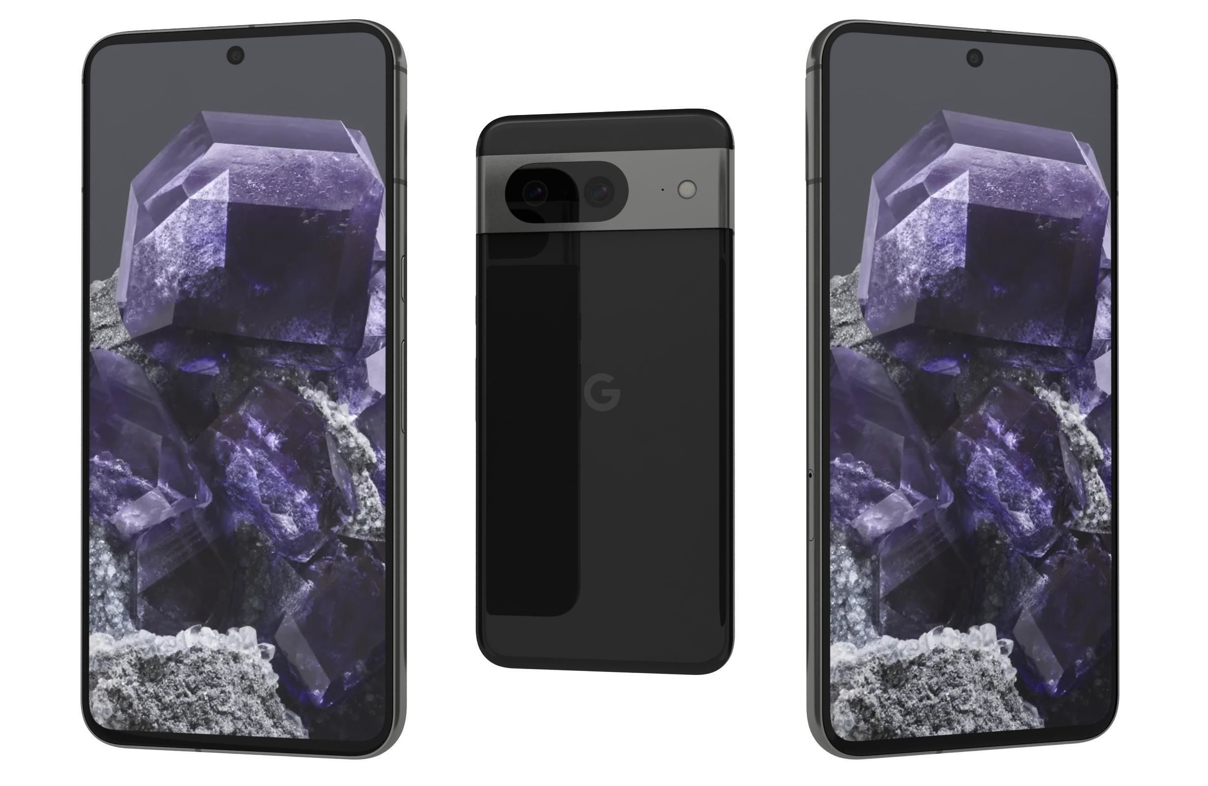 Google Pixel 8 All Colors 3D model_1