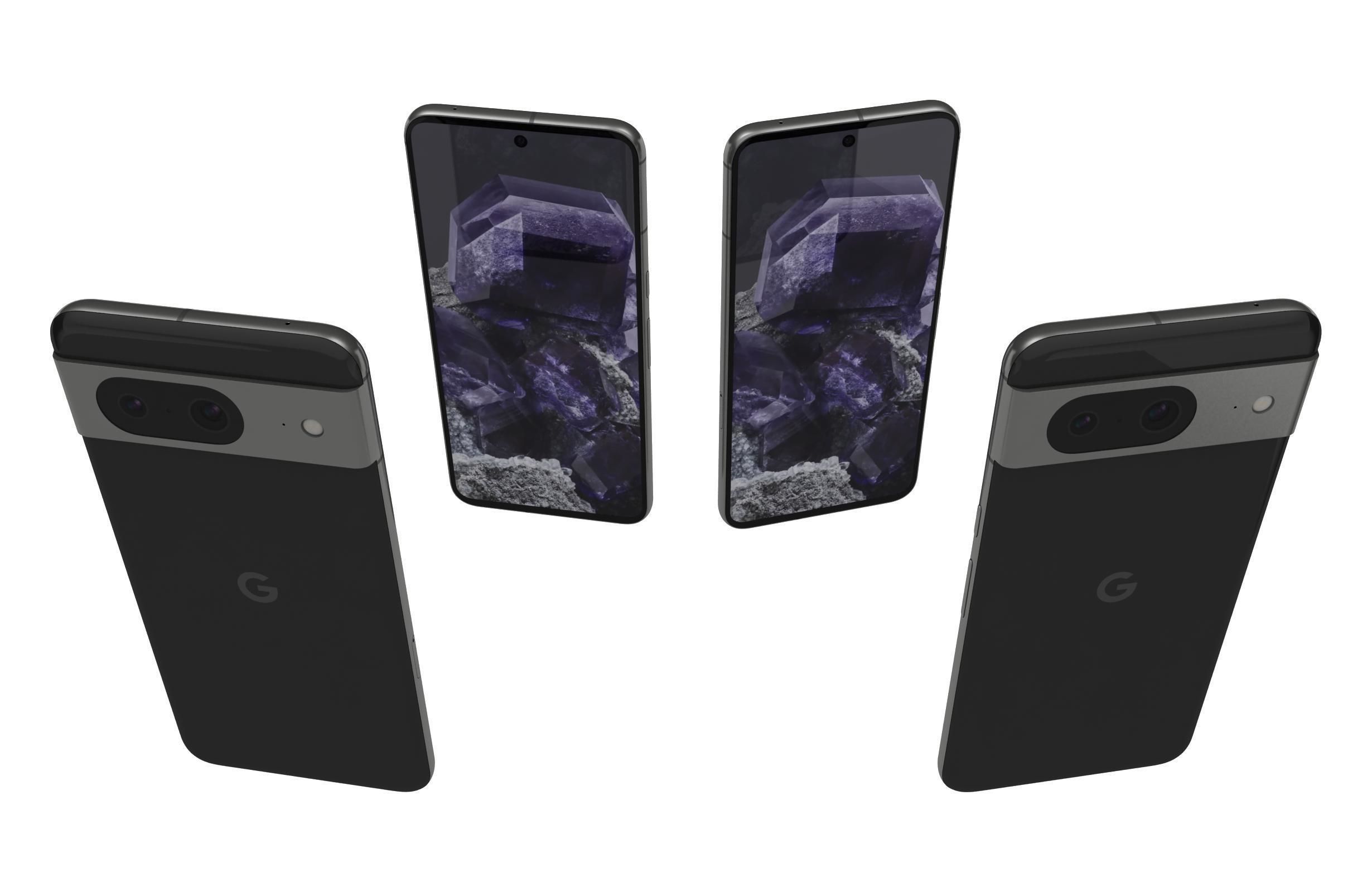 Google Pixel 8 All Colors 3D model_5