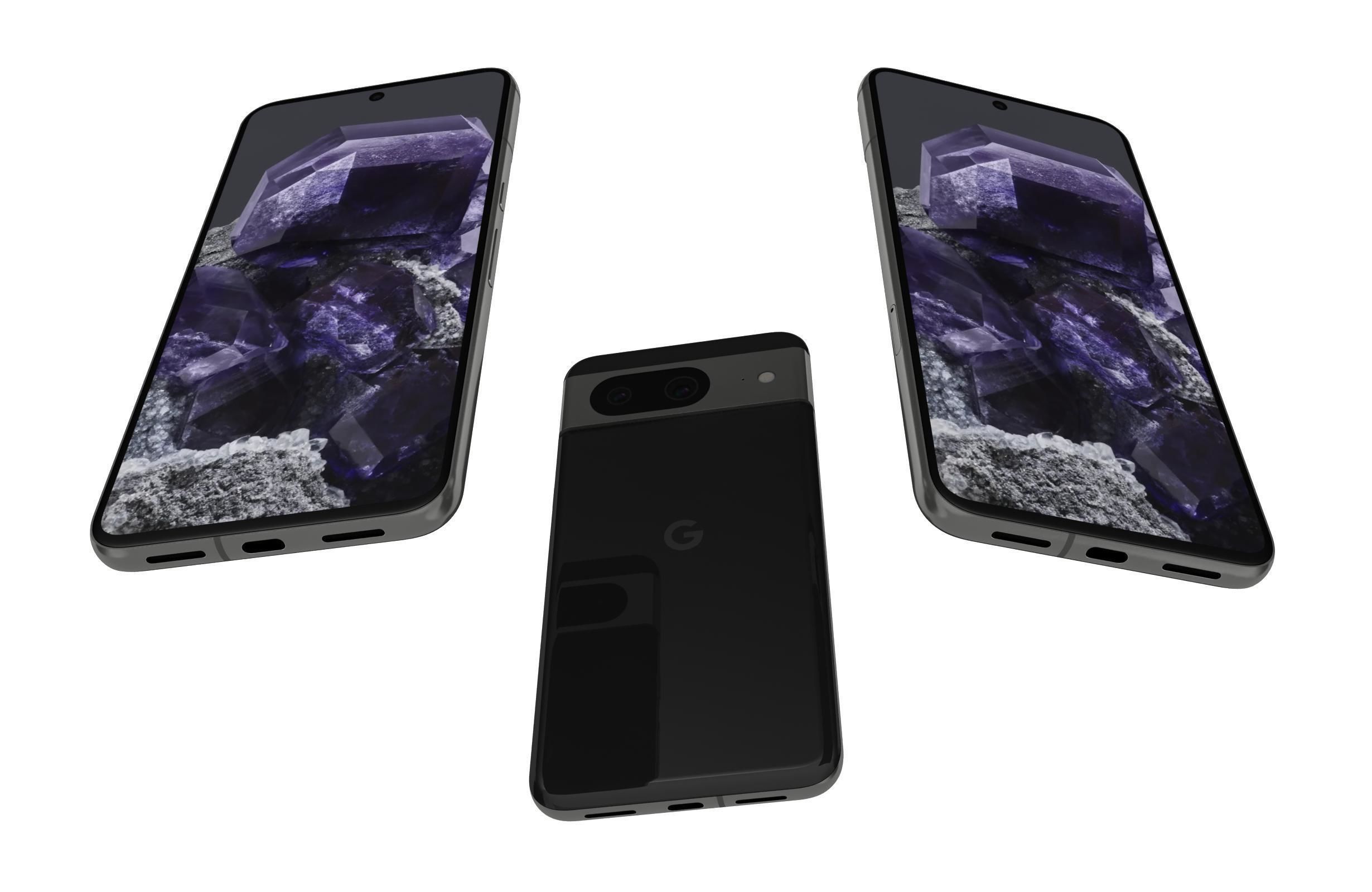 Google Pixel 8 All Colors 3D model_3