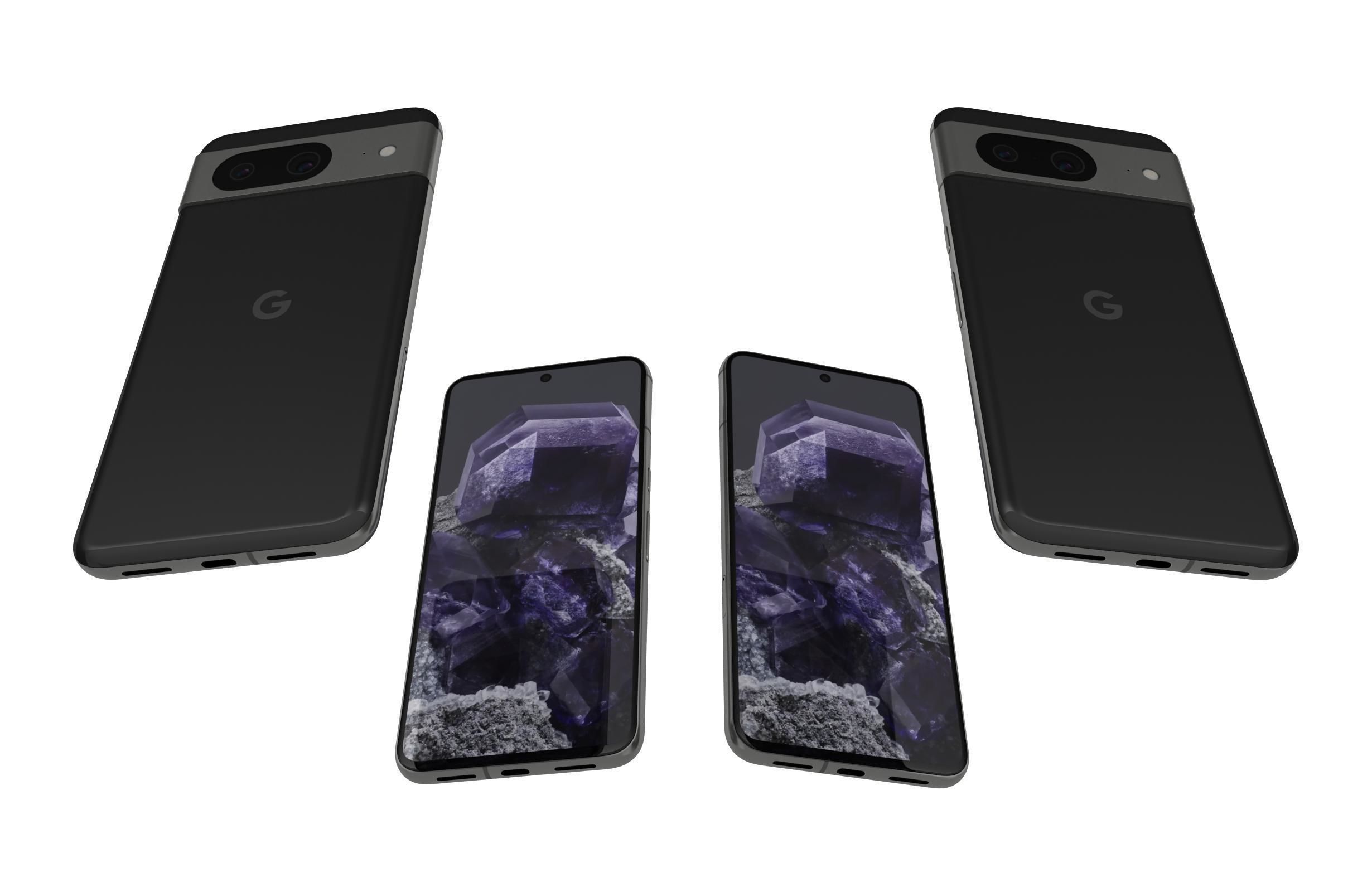 Google Pixel 8 All Colors 3D model_6