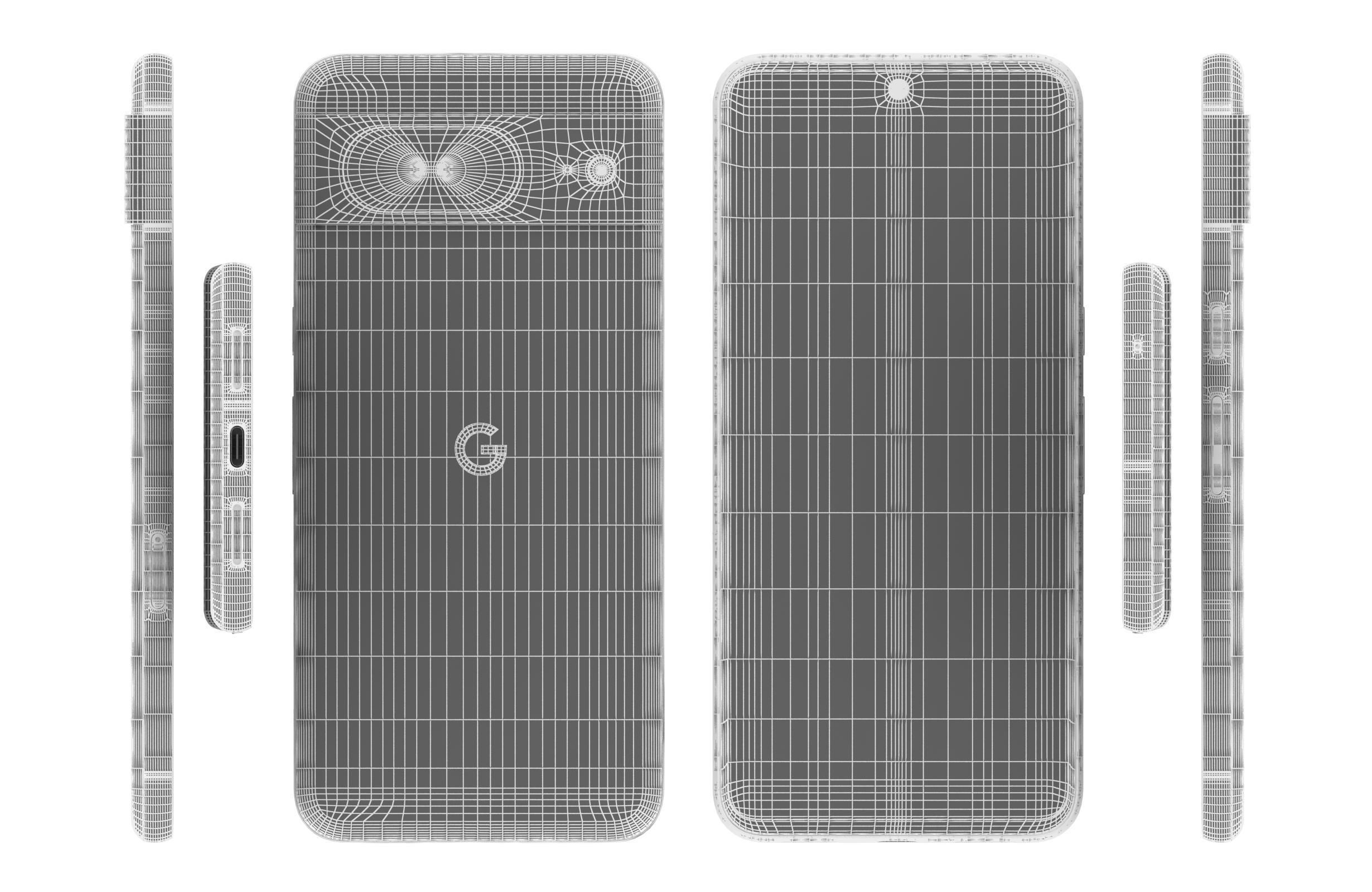 Google Pixel 8 All Colors 3D model_38