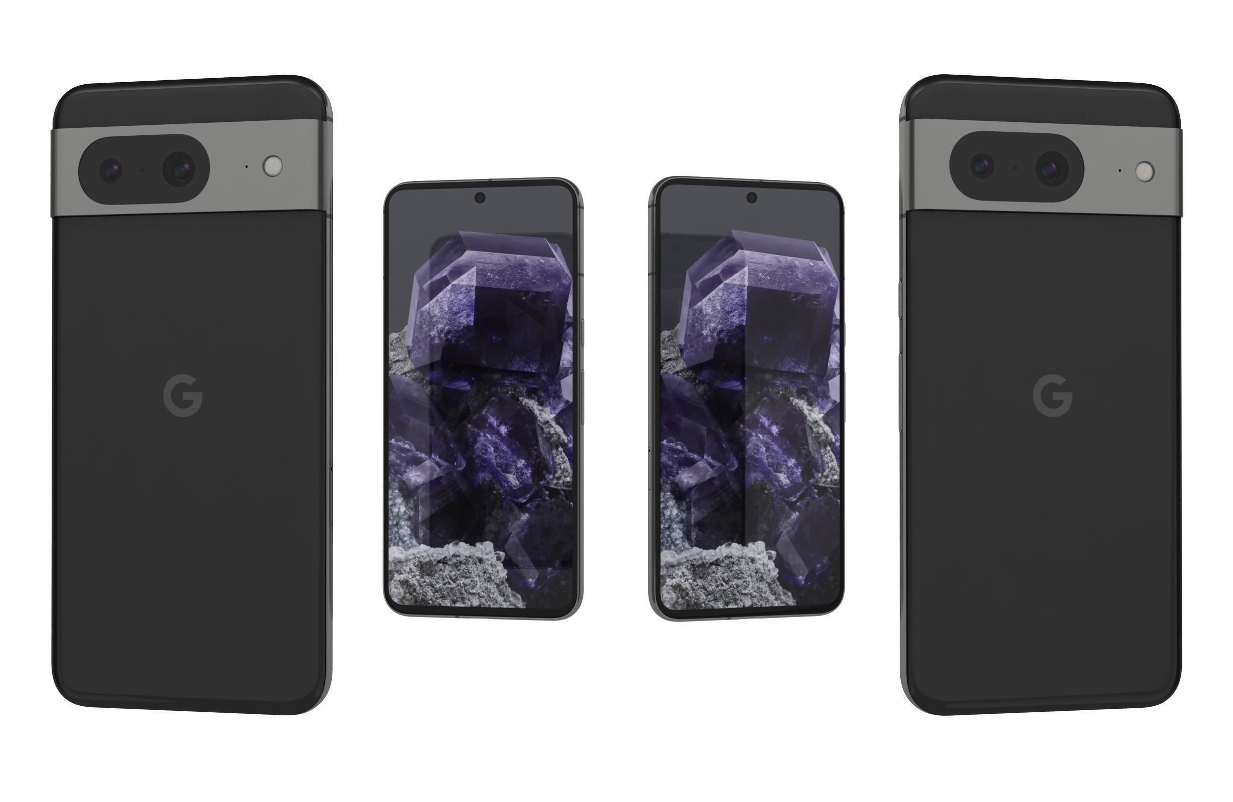 Google Pixel 8 All Colors 3D model_4