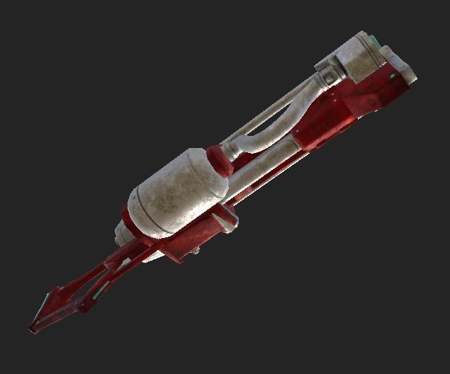 Lightning Gun Low-poly 3D model_5