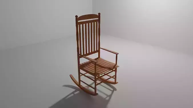 Rocking chair in 3d
