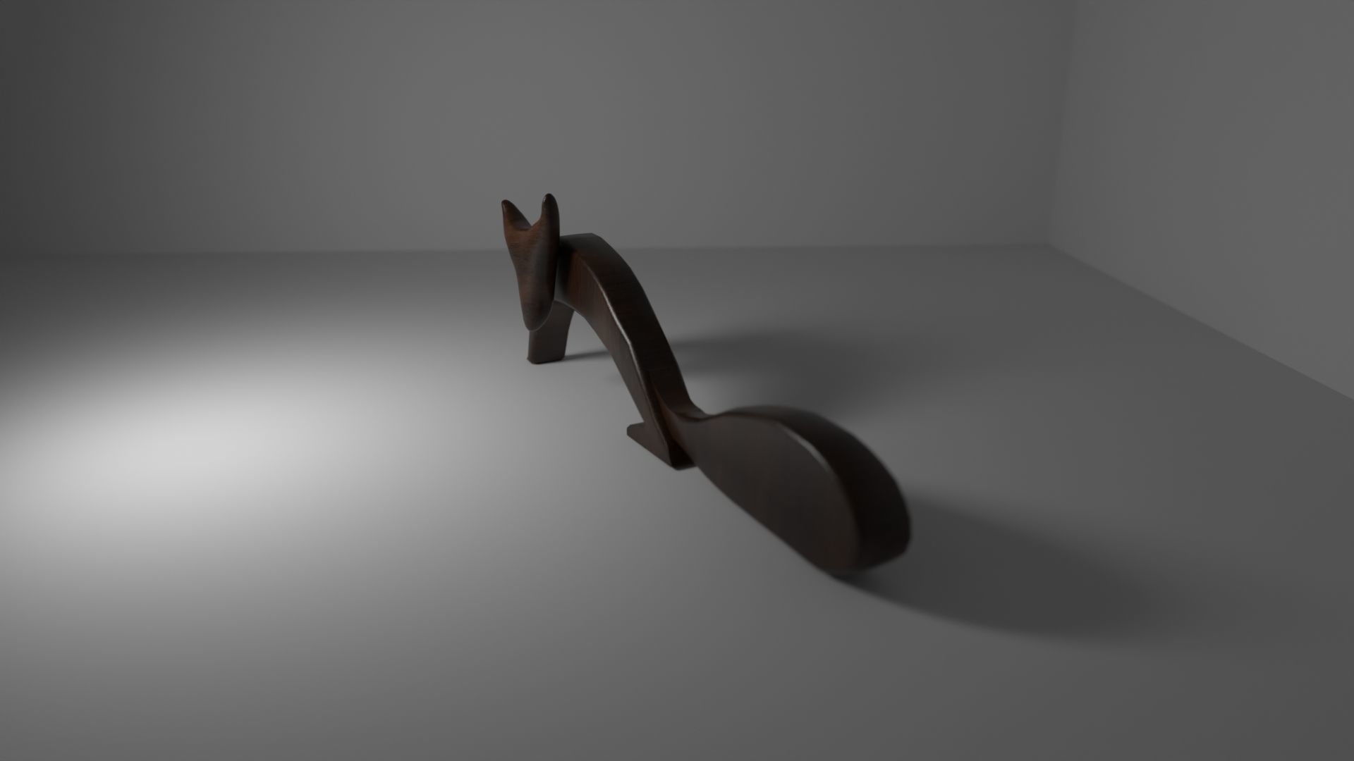 FOX WOODEN 3D model_2