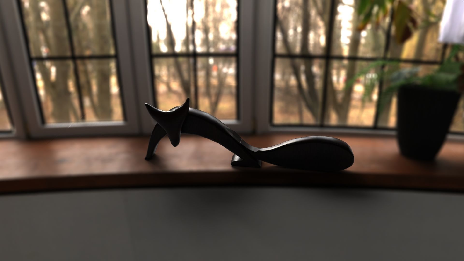 FOX WOODEN 3D model_8