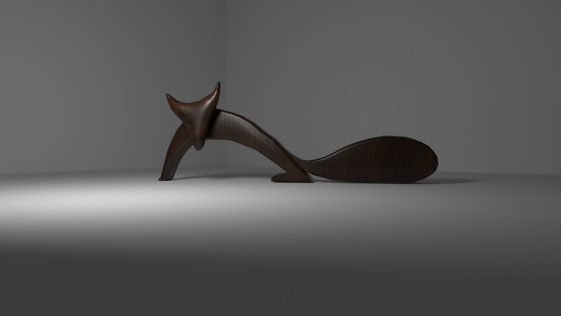 FOX WOODEN 3D model_6