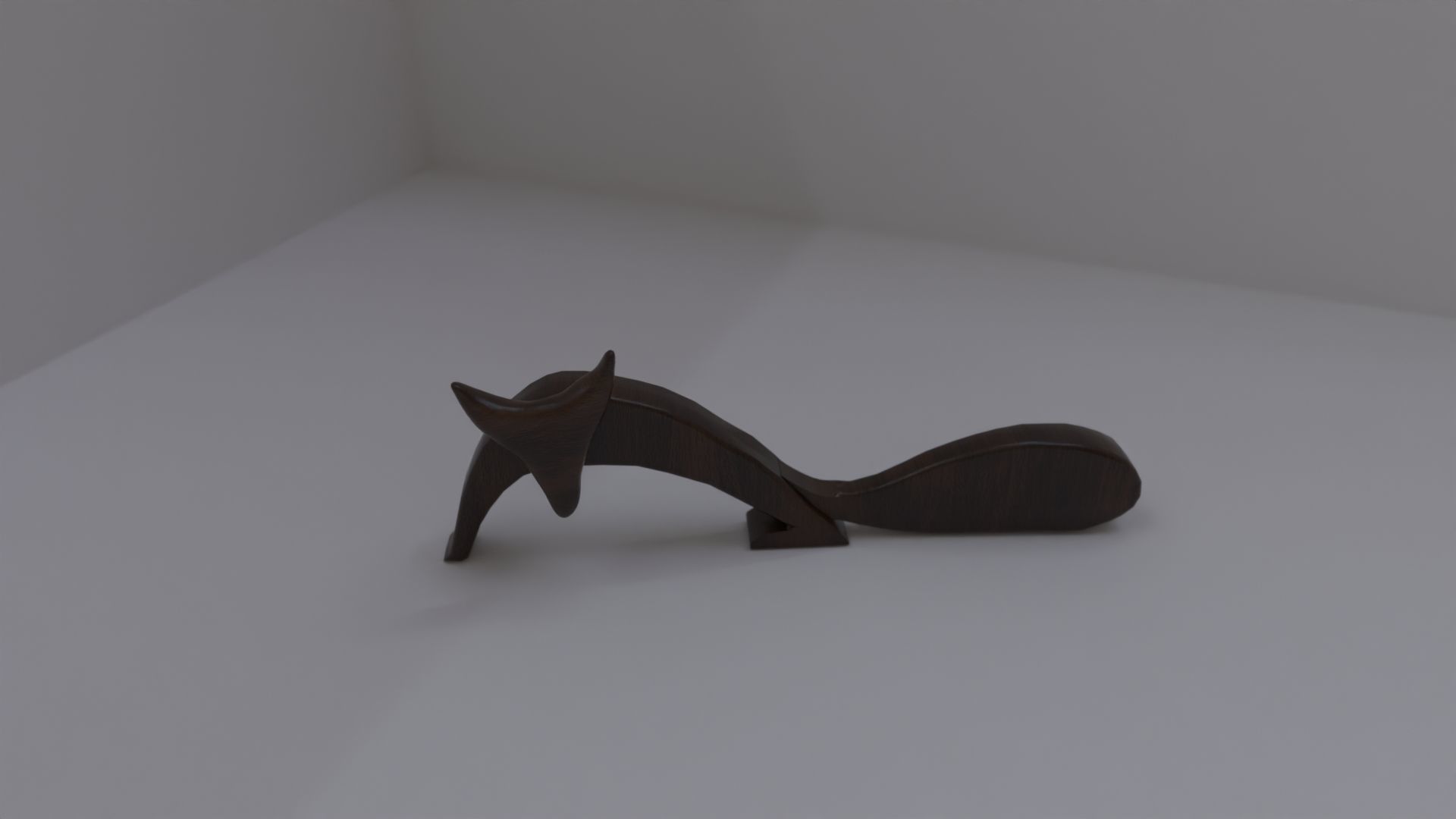 FOX WOODEN 3D model_1