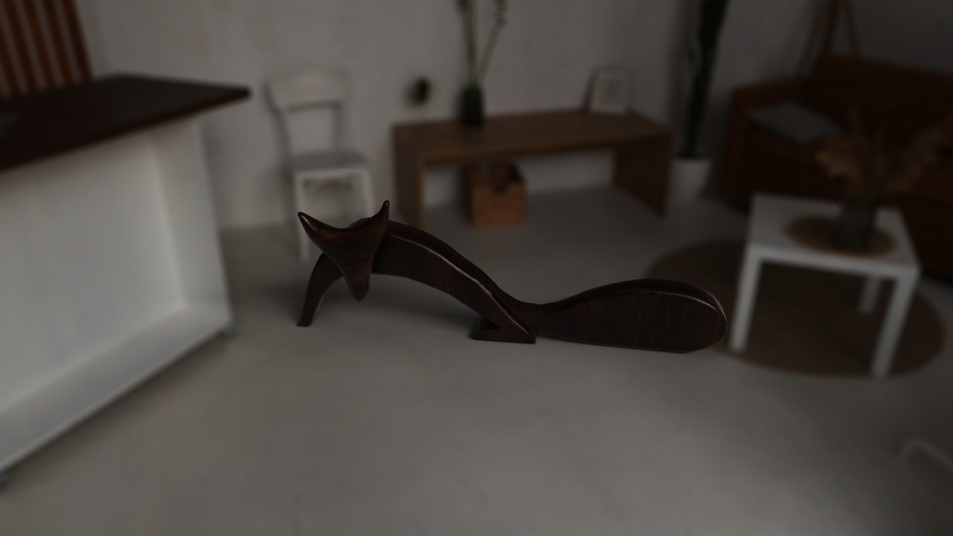 FOX WOODEN 3D model_7