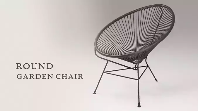 Round garden chair