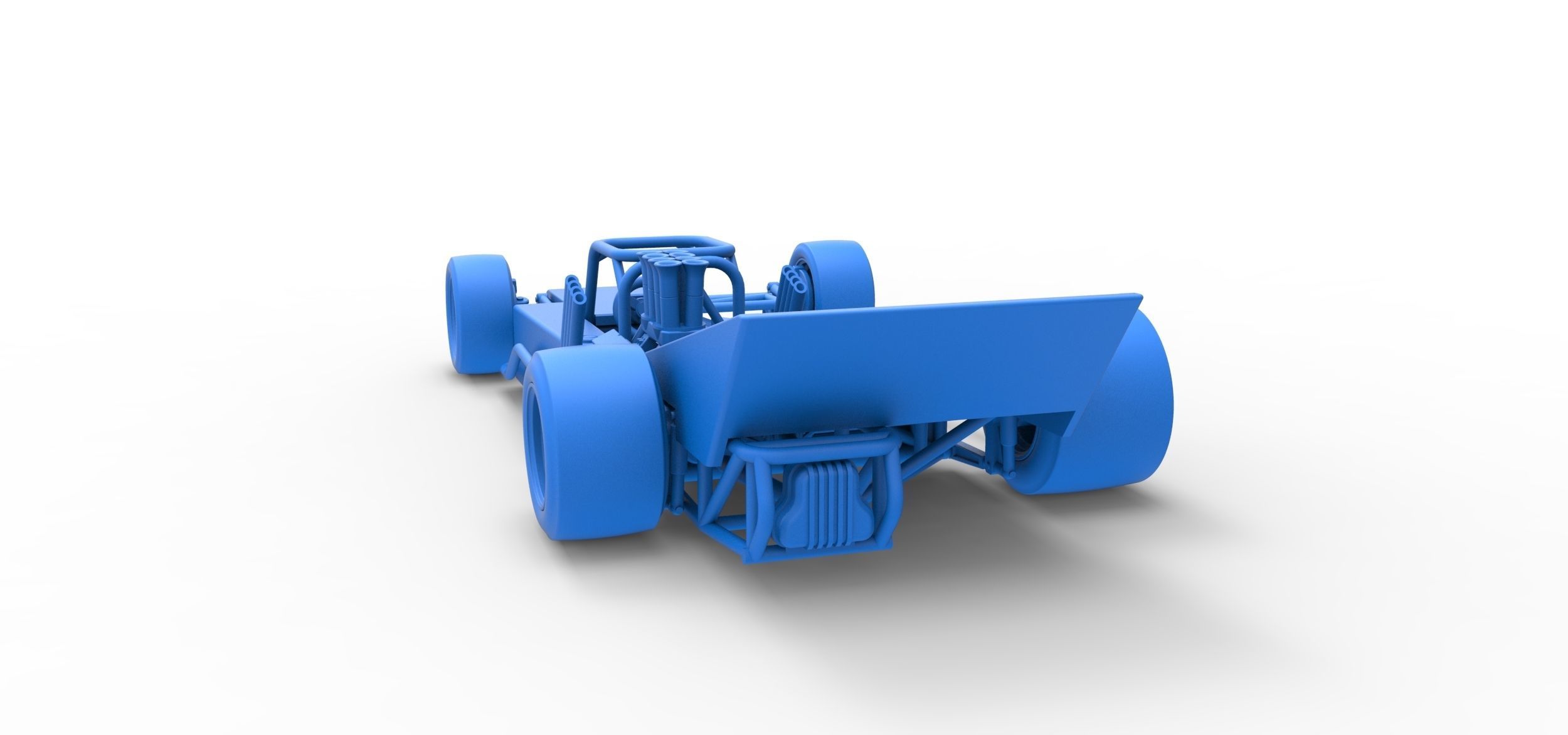Supermodified rear engine race car Version 2 Scale 1 to 25 3D print model_39