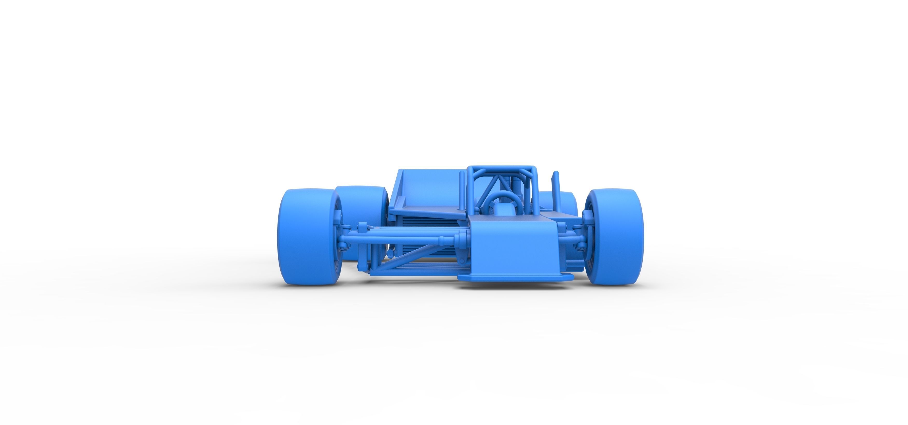 Supermodified rear engine race car Version 2 Scale 1 to 25 3D print model_34