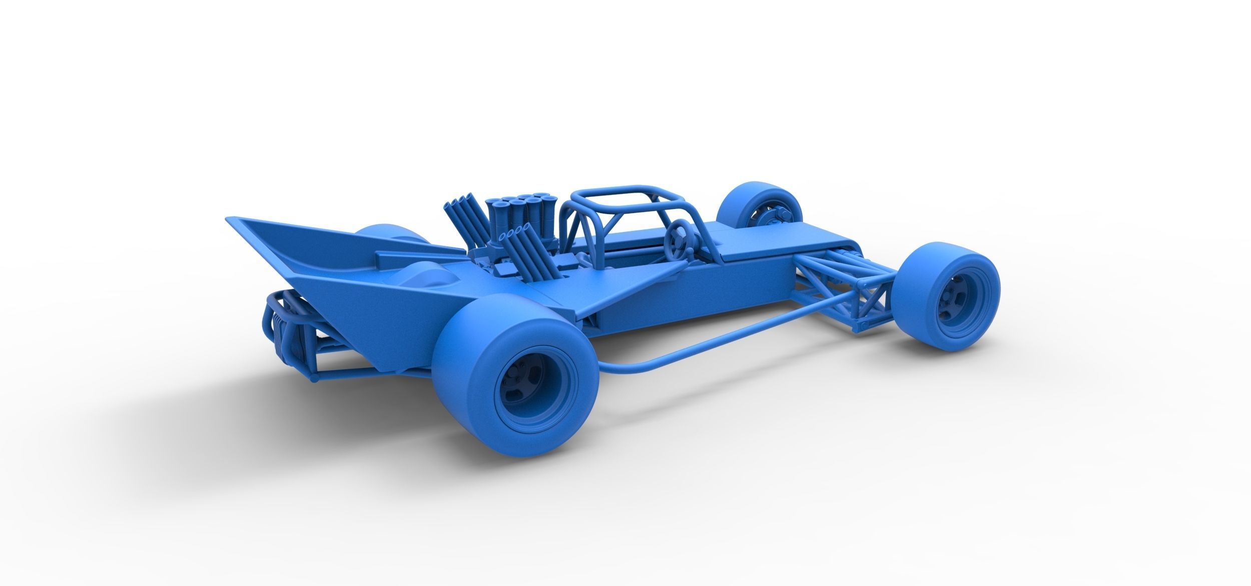 Supermodified rear engine race car Version 2 Scale 1 to 25 3D print model_43