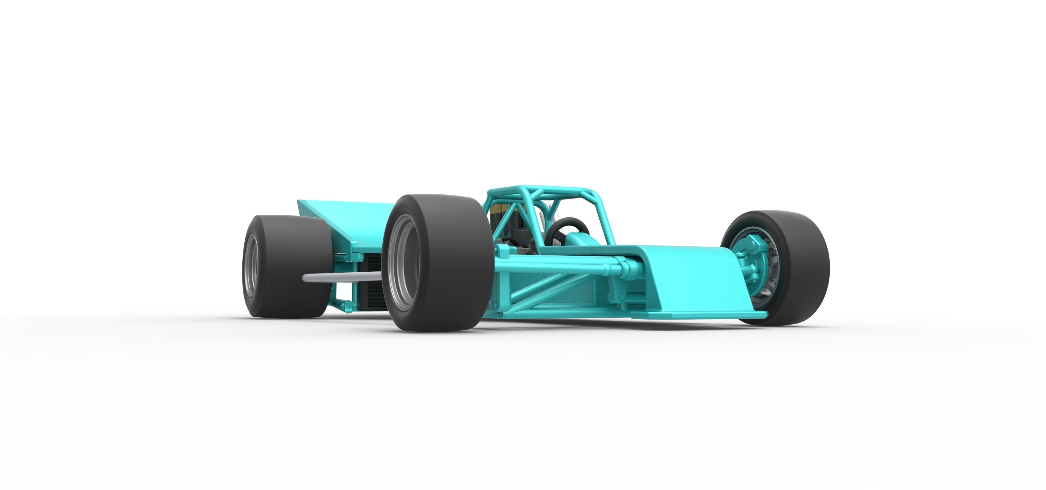 Supermodified rear engine race car Version 2 Scale 1 to 25 3D print model_25