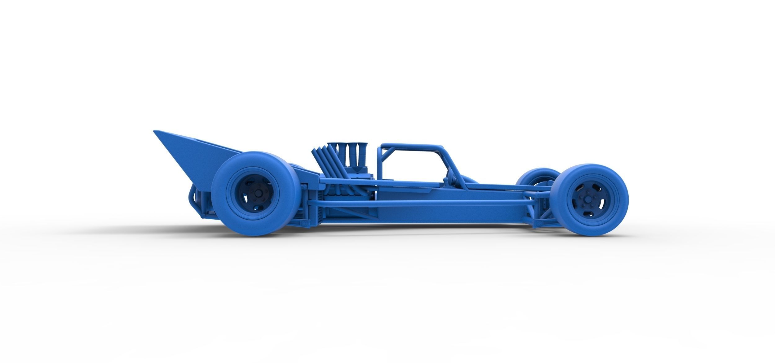 Supermodified rear engine race car Version 2 Scale 1 to 25 3D print model_45