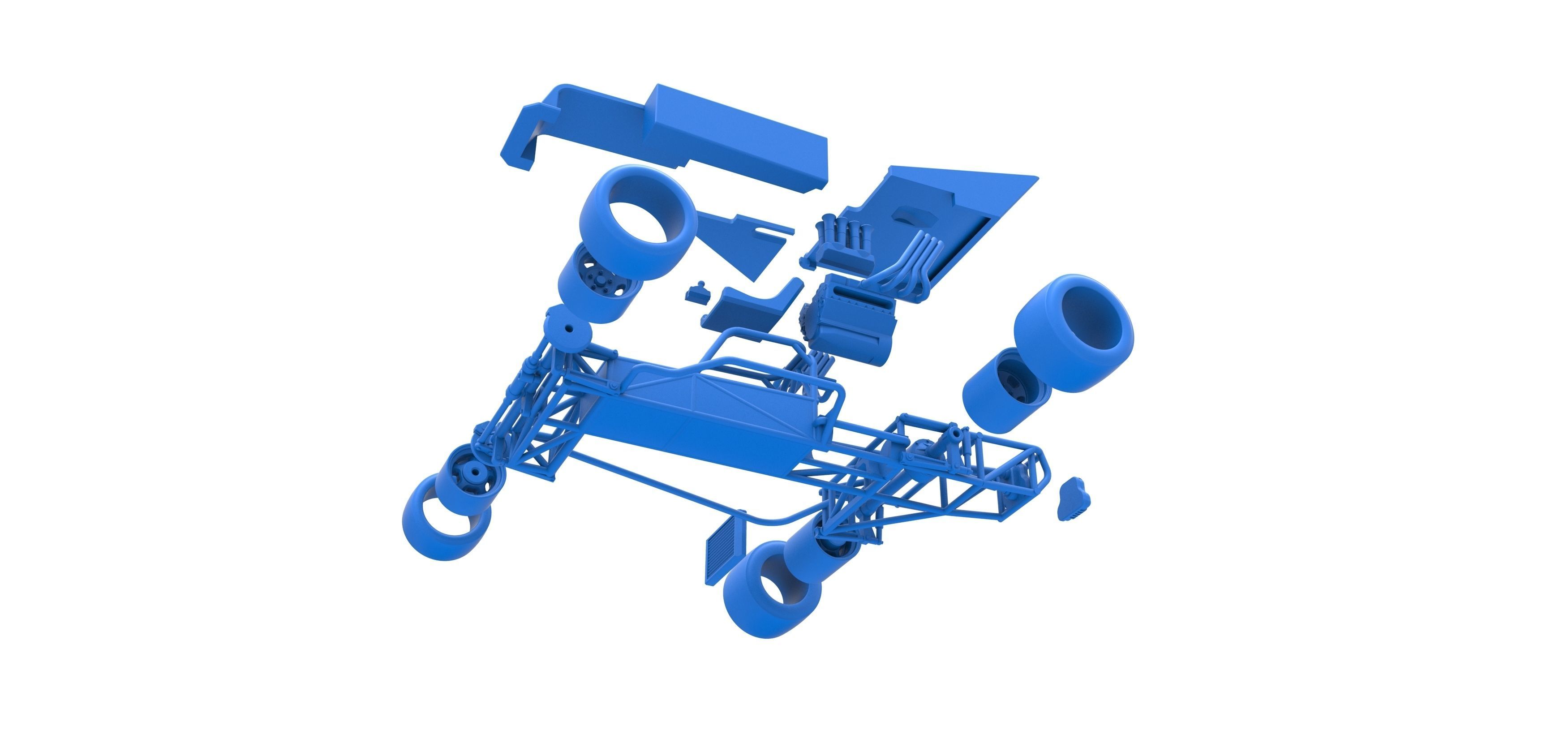 Supermodified rear engine race car Version 2 Scale 1 to 25 3D print model_52