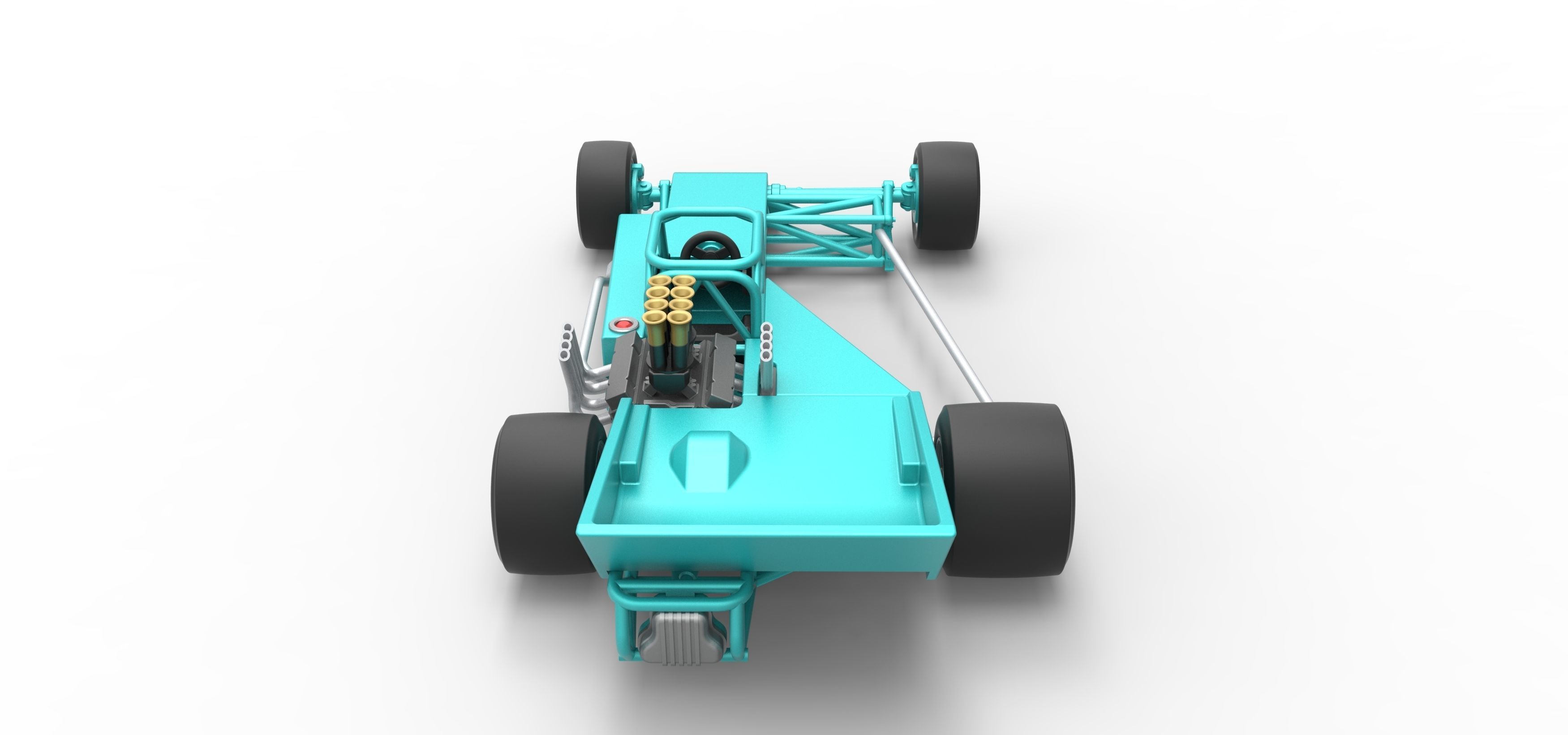 Supermodified rear engine race car Version 2 Scale 1 to 25 3D print model_17