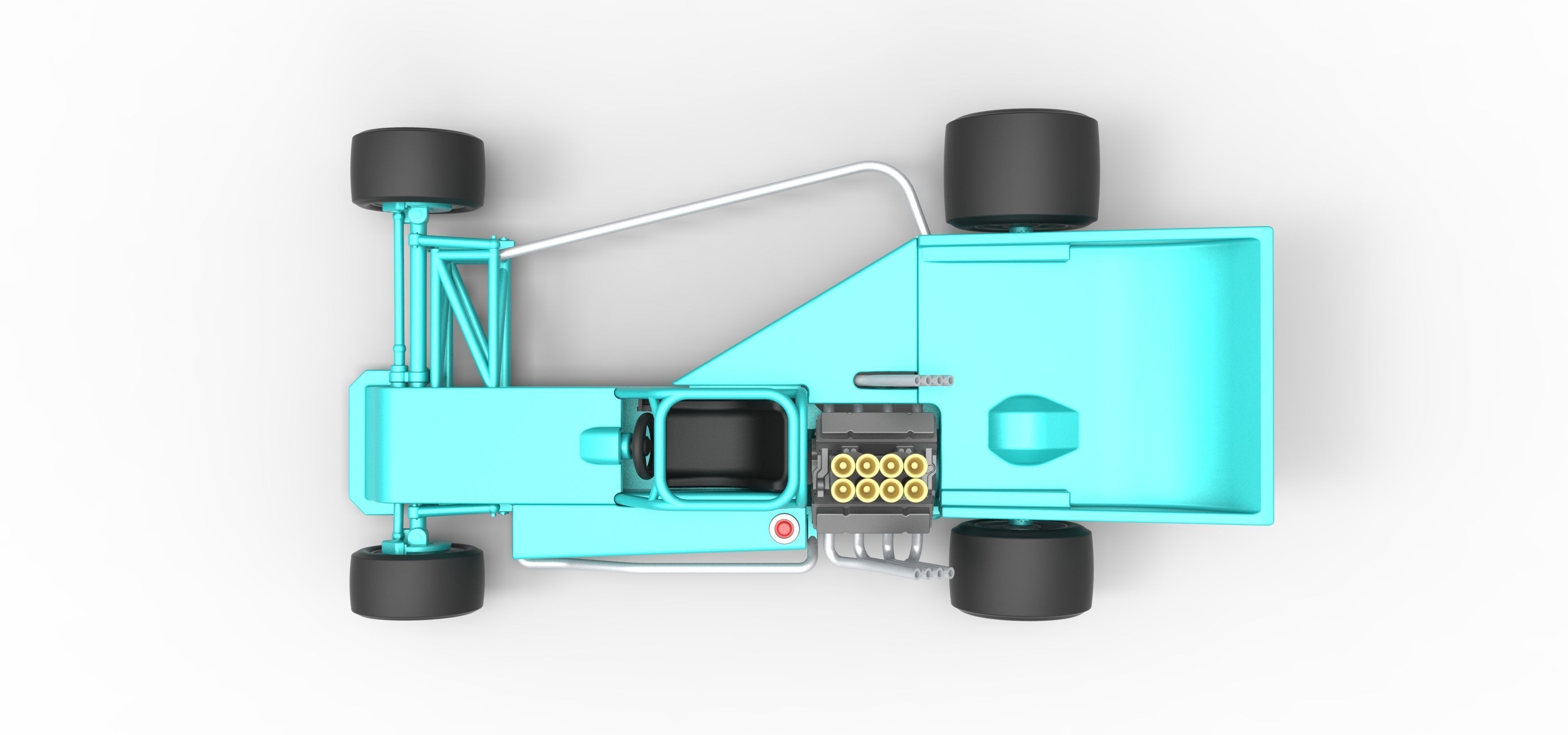 Supermodified rear engine race car Version 2 Scale 1 to 25 3D print model_11