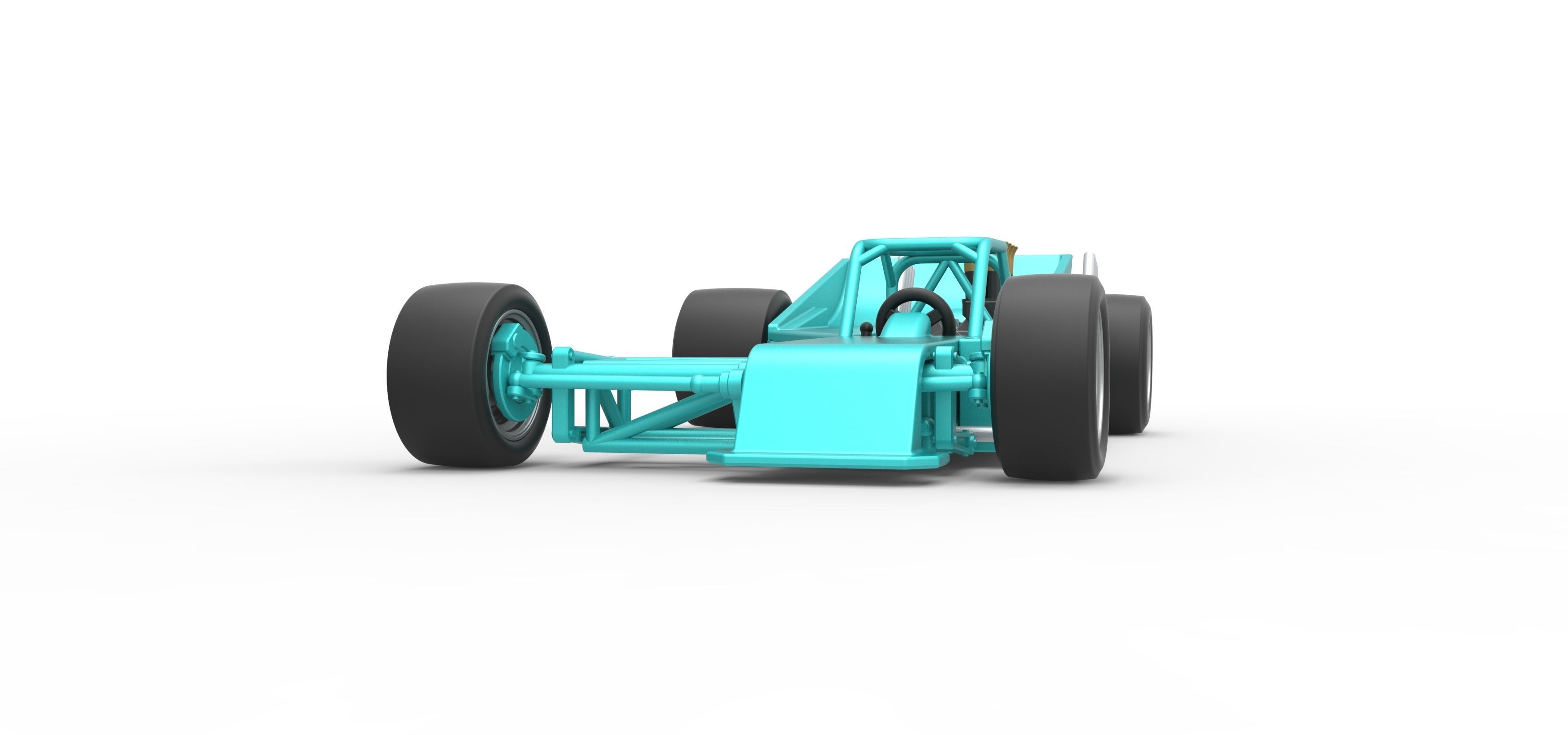 Supermodified rear engine race car Version 2 Scale 1 to 25 3D print model_6