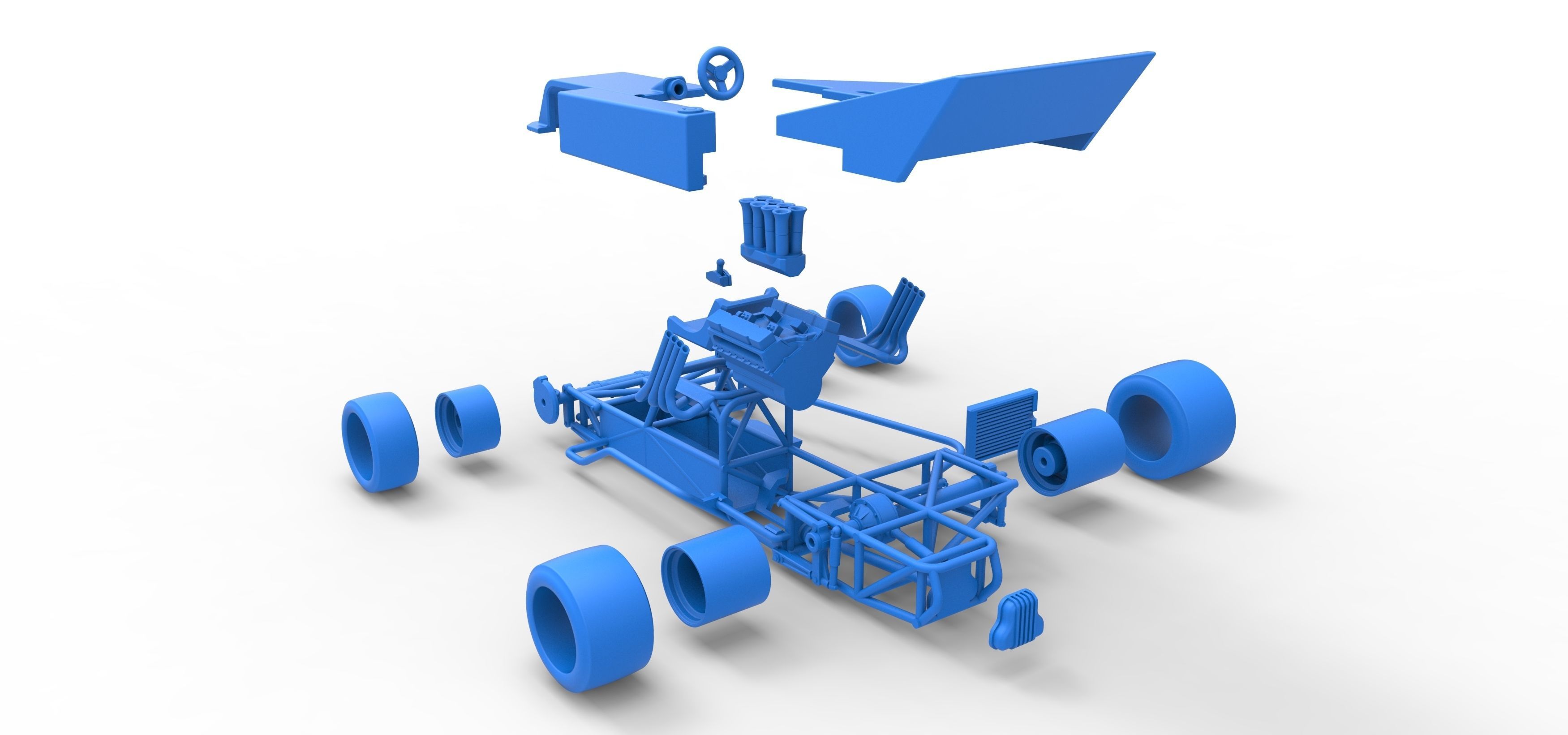 Supermodified rear engine race car Version 2 Scale 1 to 25 3D print model_56