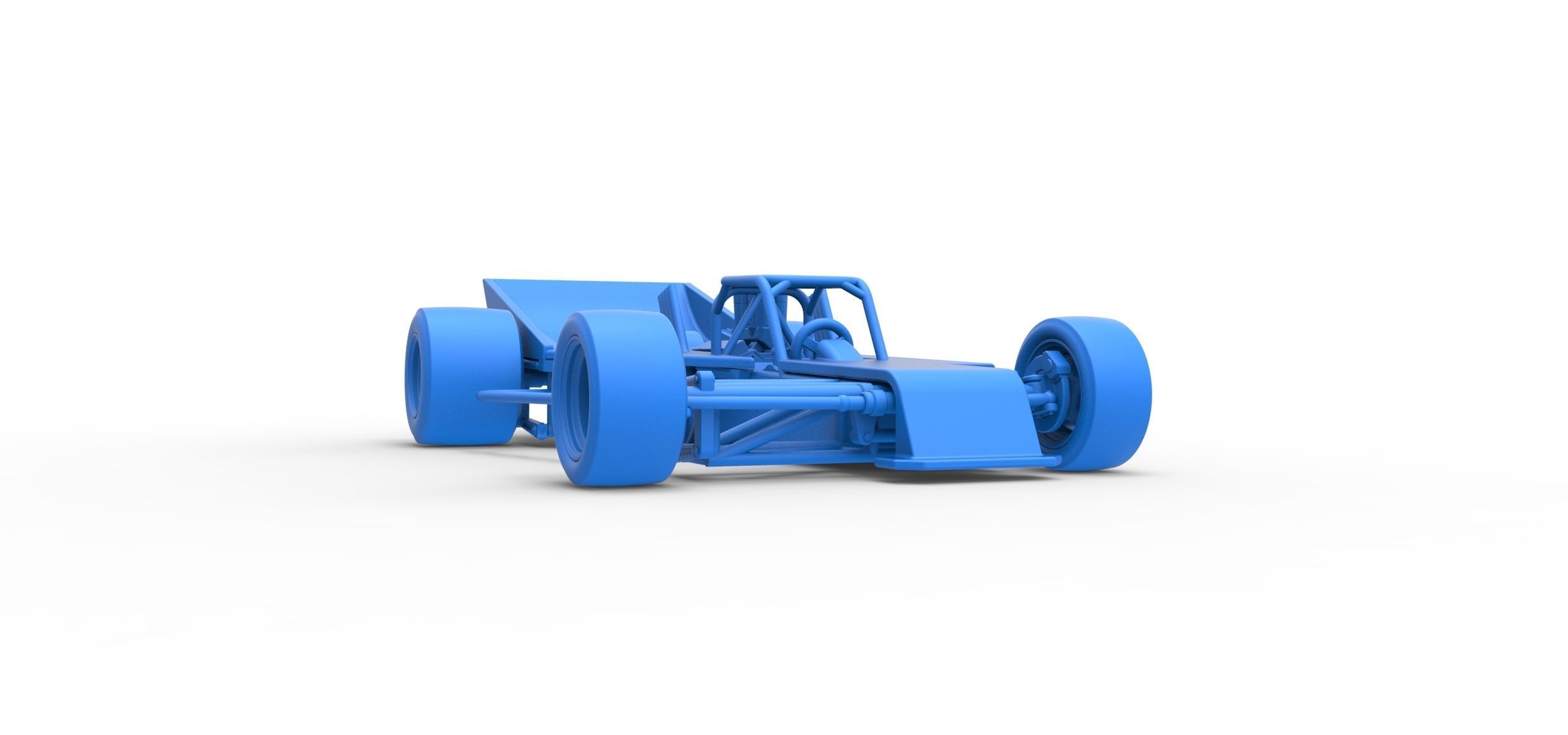 Supermodified rear engine race car Version 2 Scale 1 to 25 3D print model_50