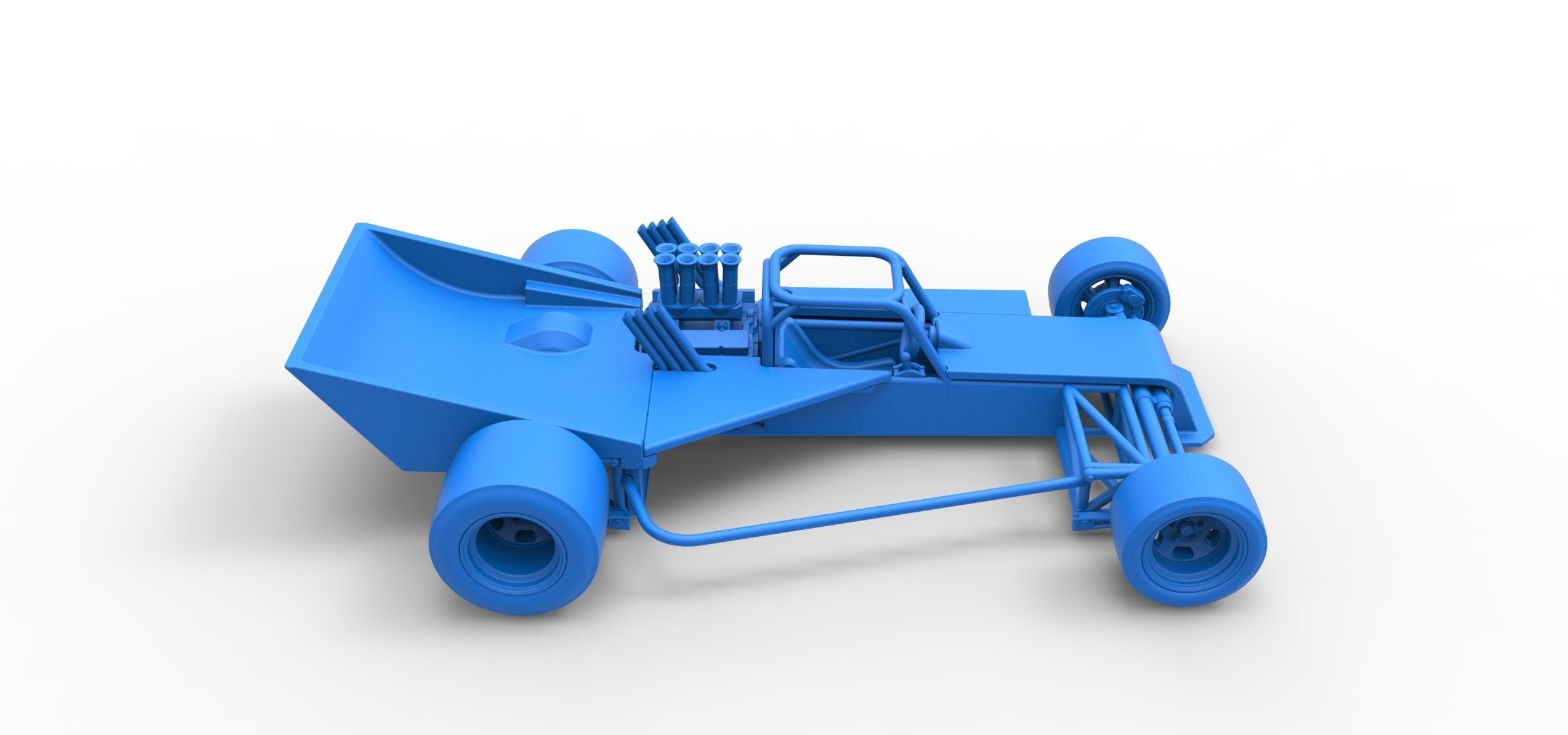 Supermodified rear engine race car Version 2 Scale 1 to 25 3D print model_46