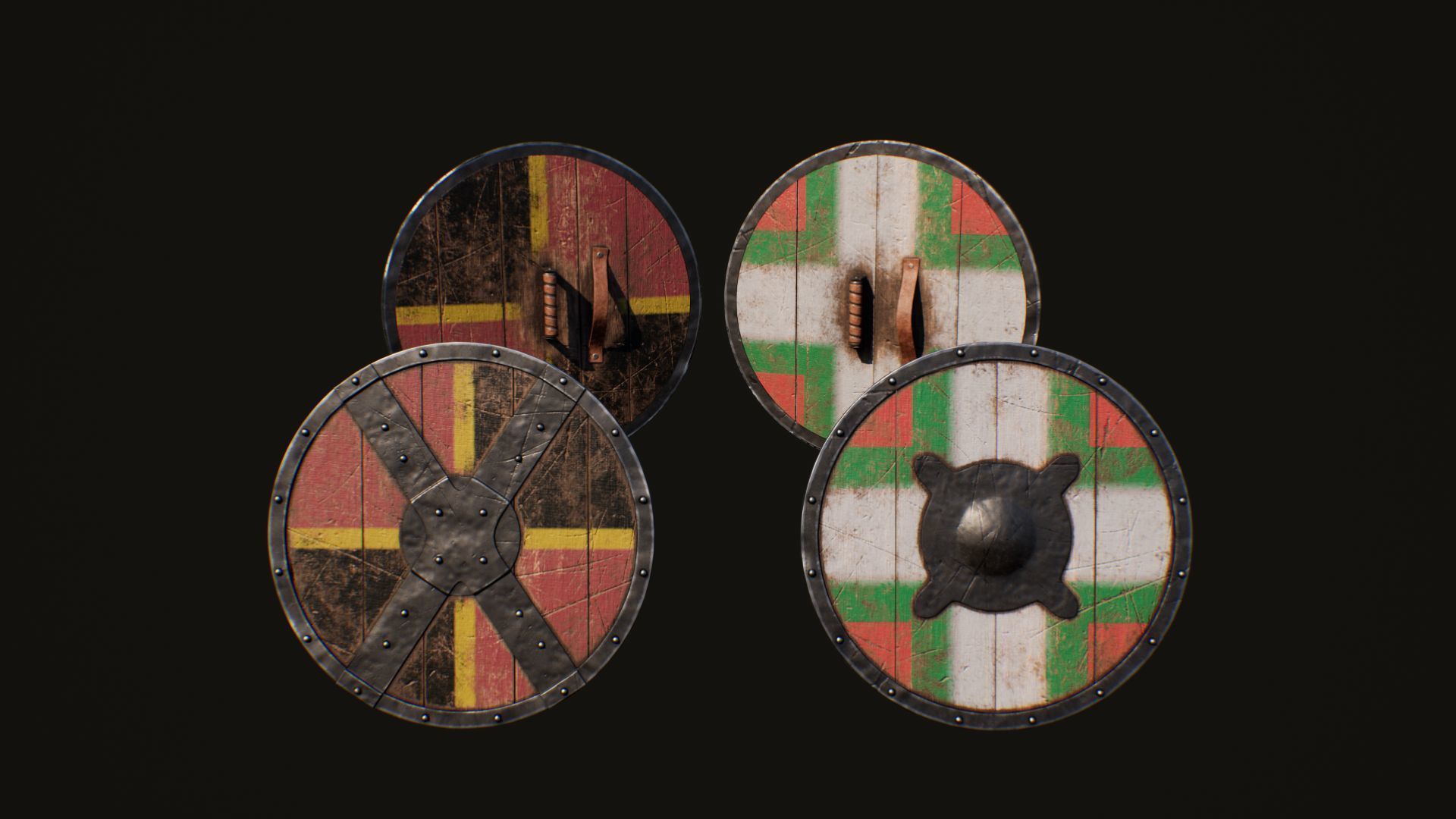 Melee Weapon Kit Medieval UE4 and 5 Low-poly 3D model_3