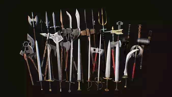 Melee Weapon Kit Medieval UE4 and 5