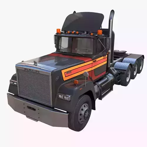 SuperLiner heavy hauler truck Low-poly 3D model