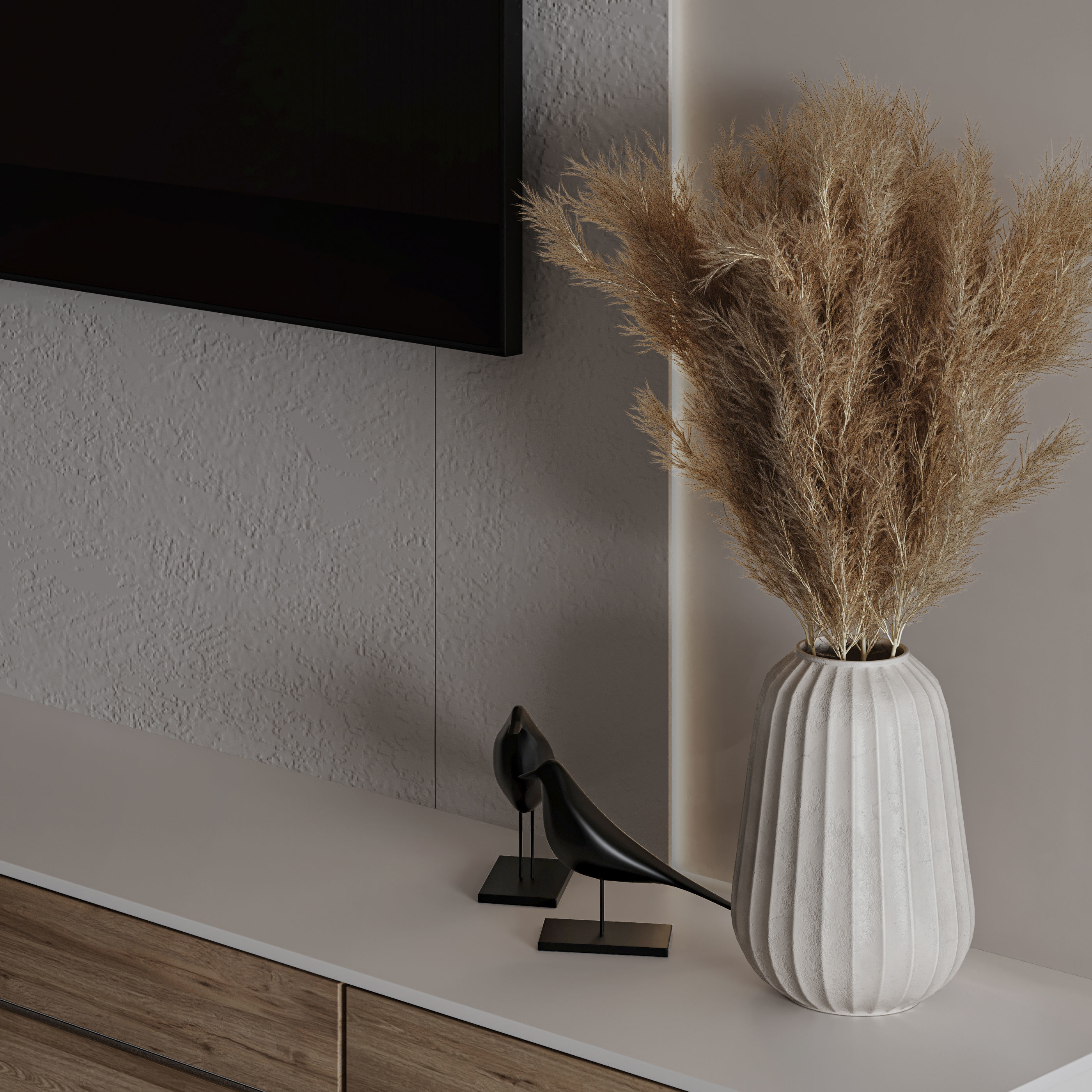 Bedroom Furniture Composition 03 3D model_4