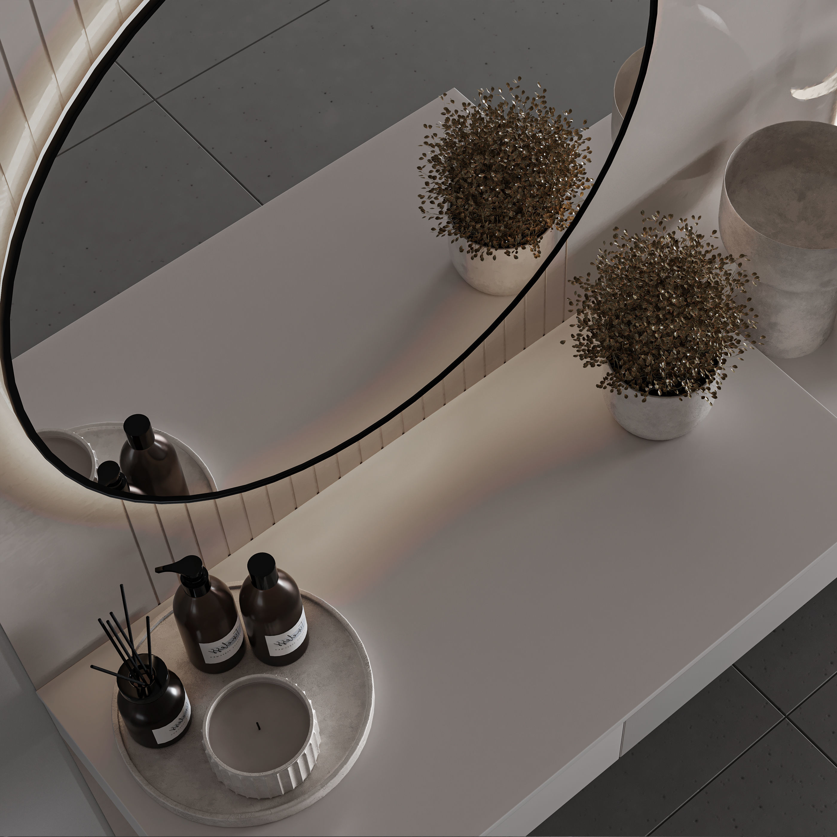 Bedroom Furniture Composition 03 3D model_3