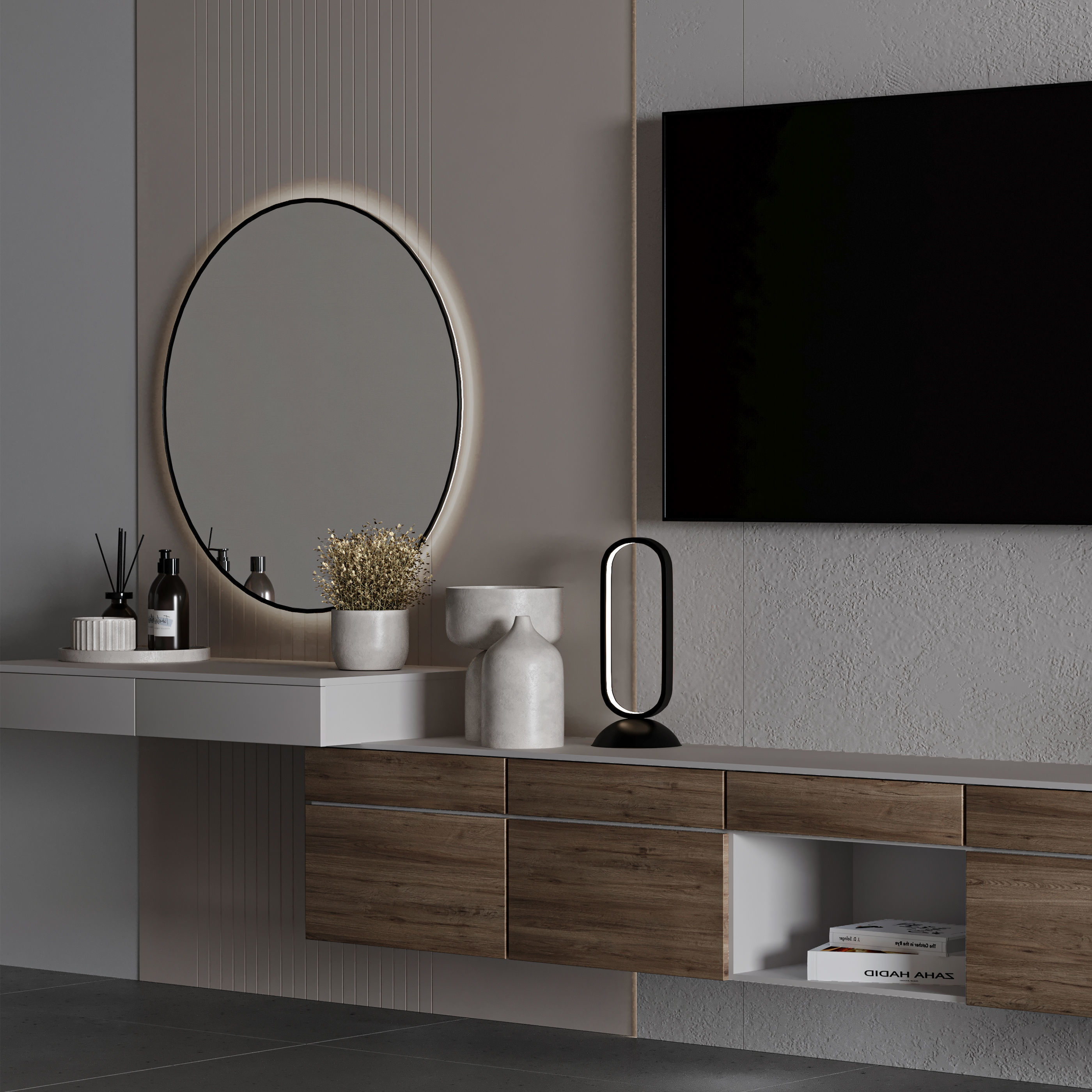 Bedroom Furniture Composition 03 3D model_2