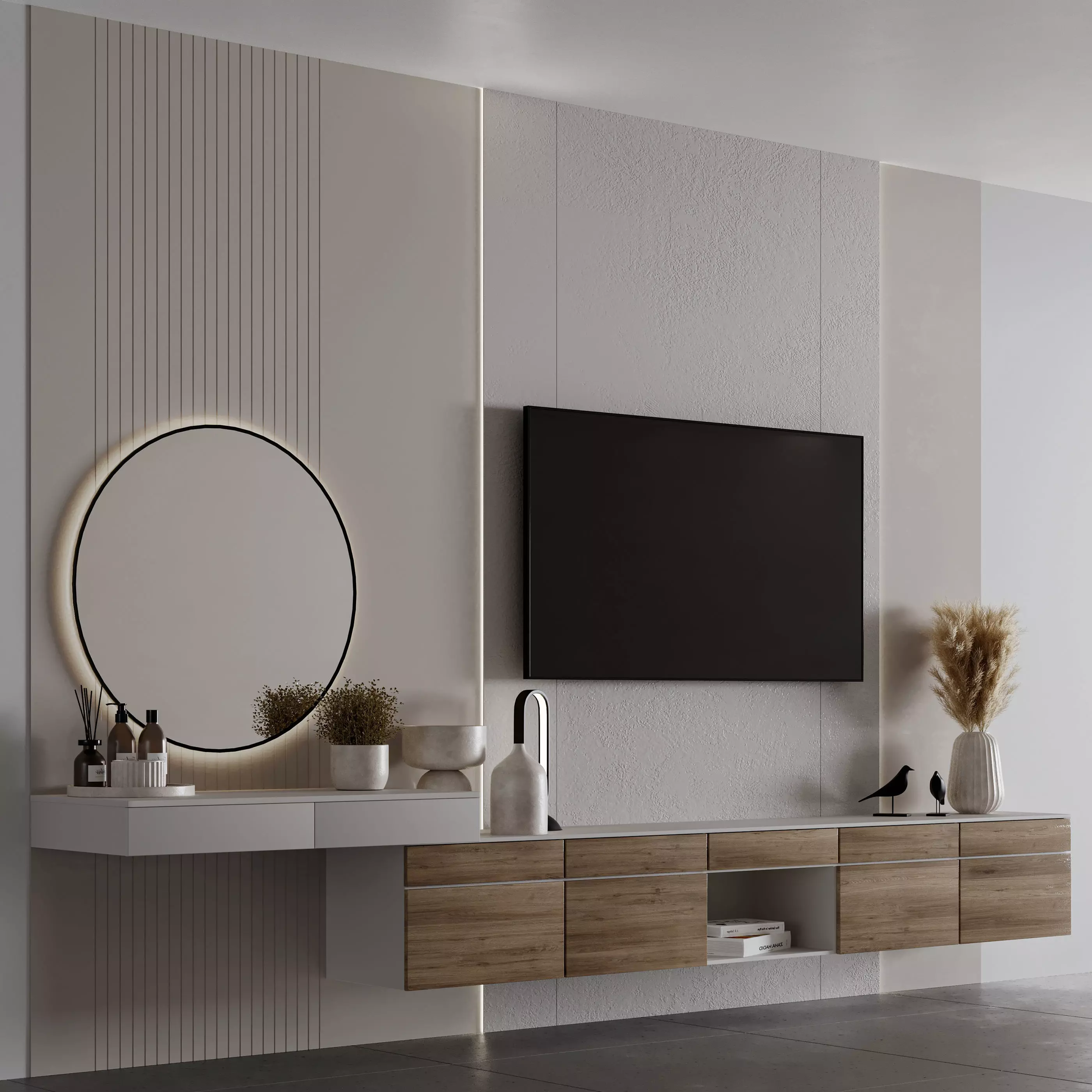 Bedroom Furniture Composition 03 3D model_0