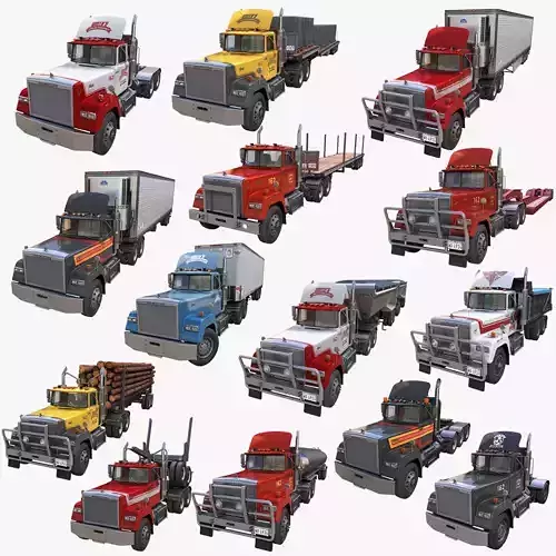 American semitrucks collection 